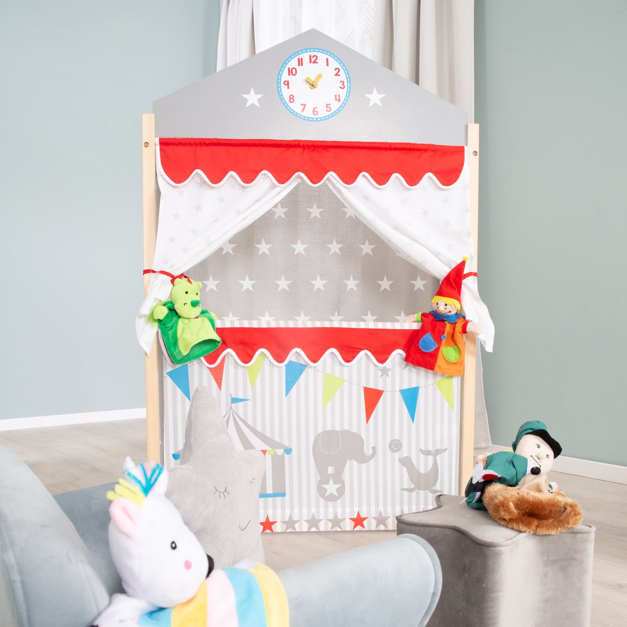 Roba 7104 Kaspertheater grau – Rollenspiel - Produktbild 2