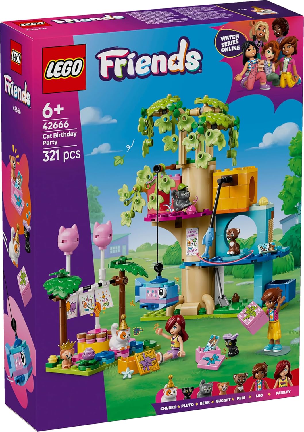 LEGO® Friends 42666 Katzengeburtstagsparty & Baumhaus Person