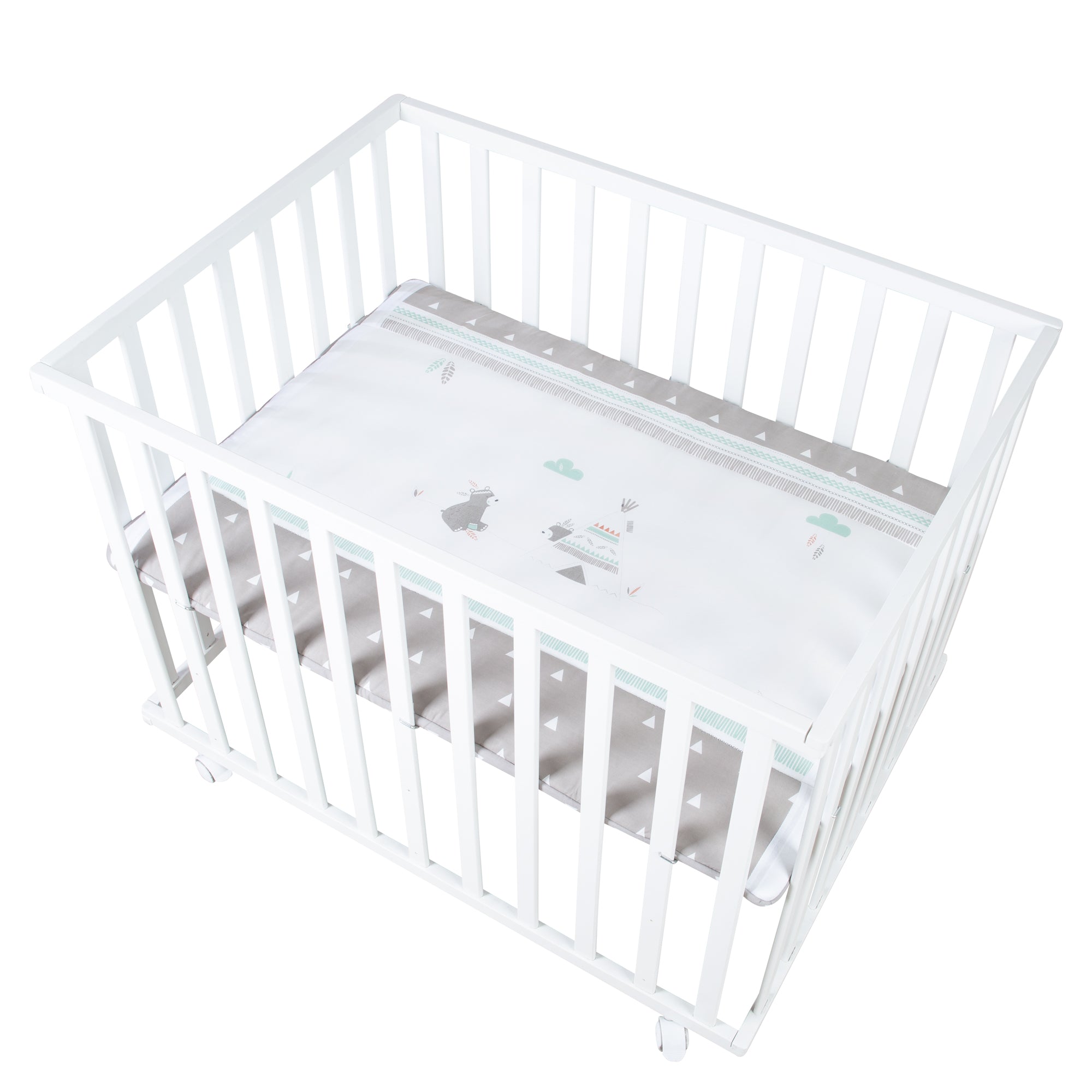 Roba 0241WES198A Laufgitter 100x75 cm Indibär weiß - weiß - Laufgitter - Produktbild 1