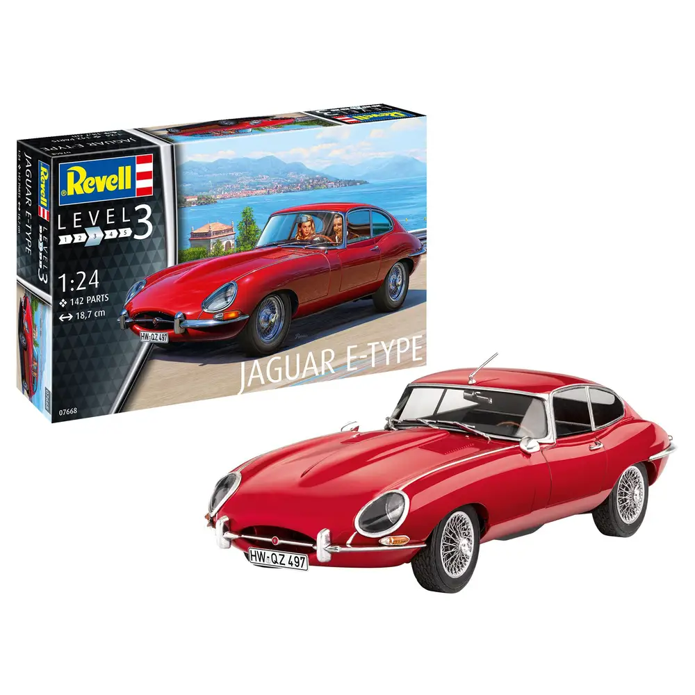 Revell 07668 Jaguar E-Type Coupe Sportwagenklassiker Modell 1:24 Revell, 07668, Jaguar, E-Type, Coupe, Sportwagenklassiker, Modell, 1:24