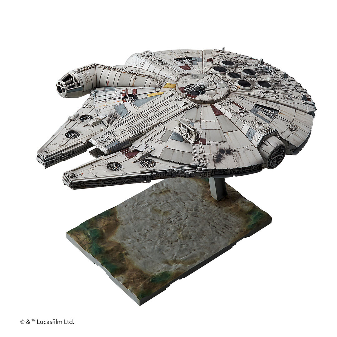 Revell 01211 Bandai Millennium Falcon Modellbausatz 1:144 Star Wars Flugzeug, Raumschiff, Fahrzeug, Panzer, Waffe