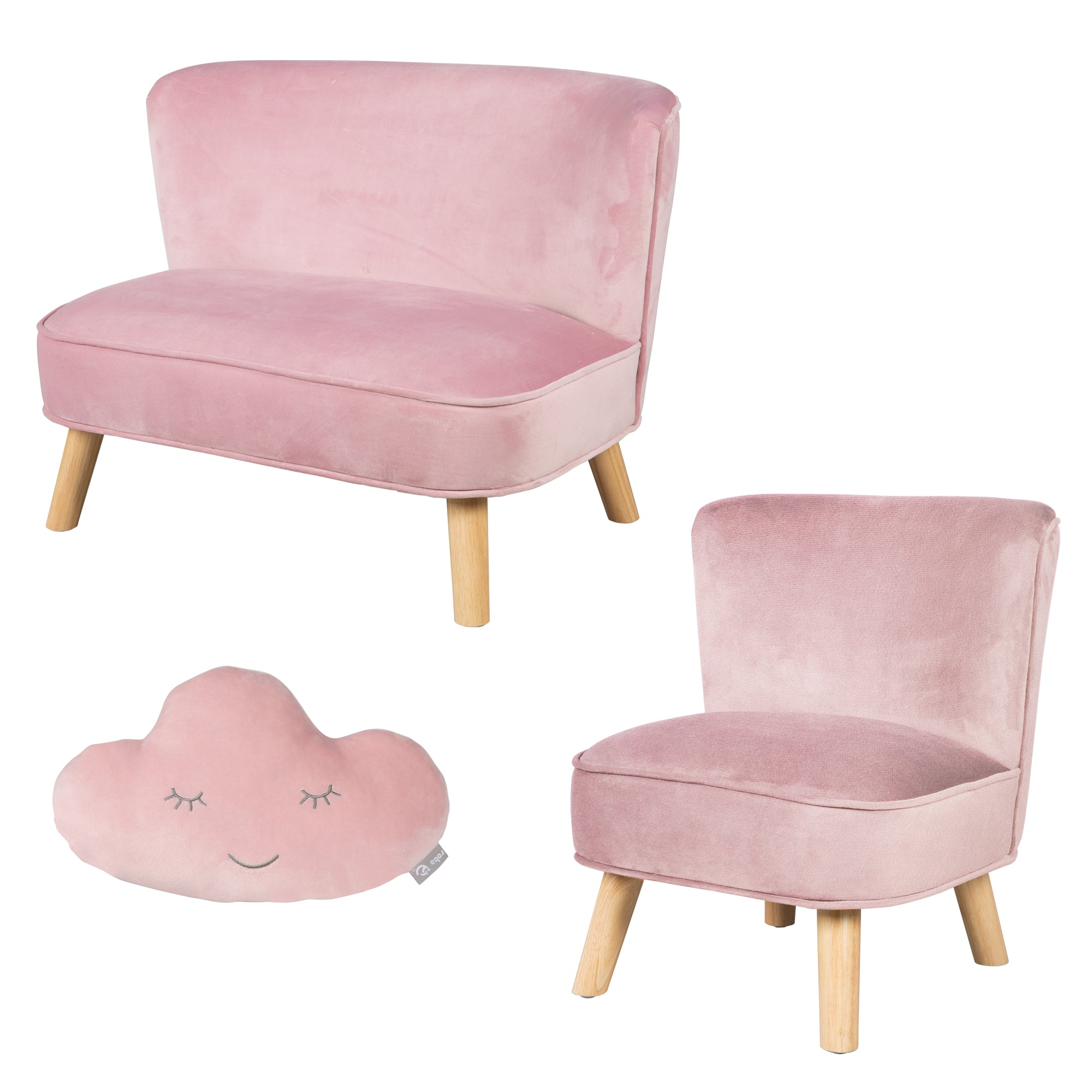 Roba 229S07M3 Lil Sofa Set groß roba Style rosa mauve – Spielmöbel - mauve - Spielmöbel - Produktbild 1