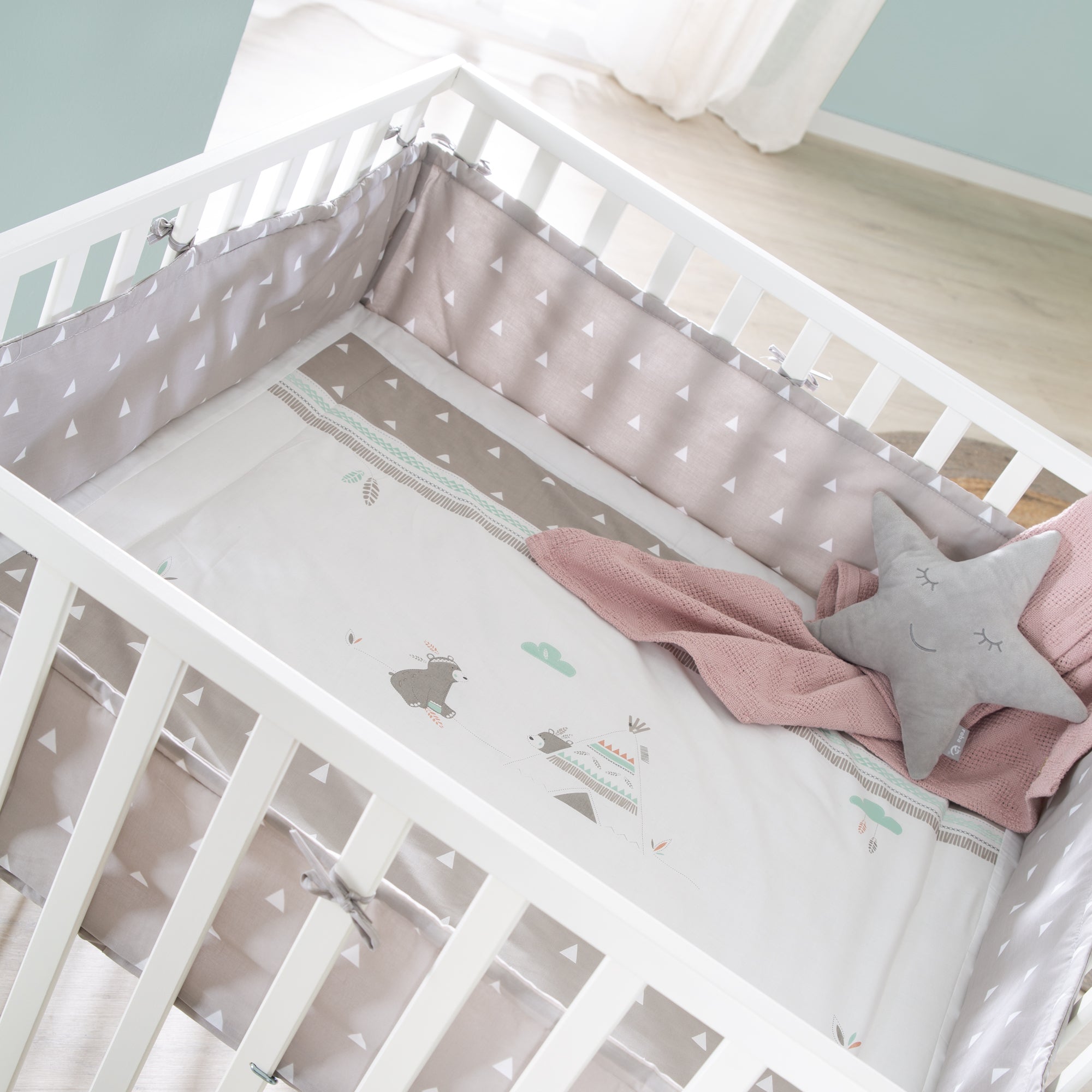 Roba 202046WES198 Laufgitter 100x100 cm Indibär weiß - Produktbild 8