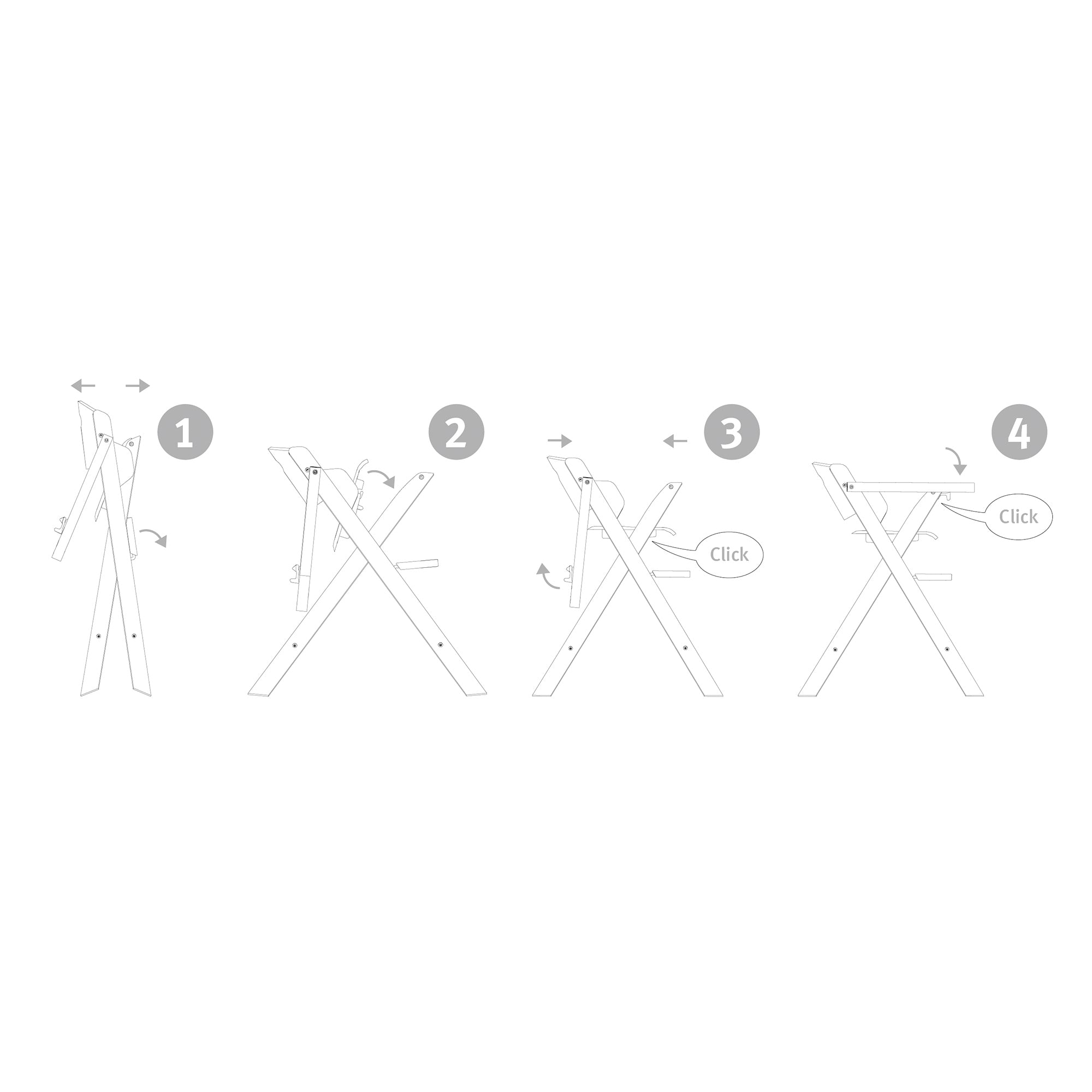 Roba 7520 Klapphochstuhl natur lackiert - Produktbild 9