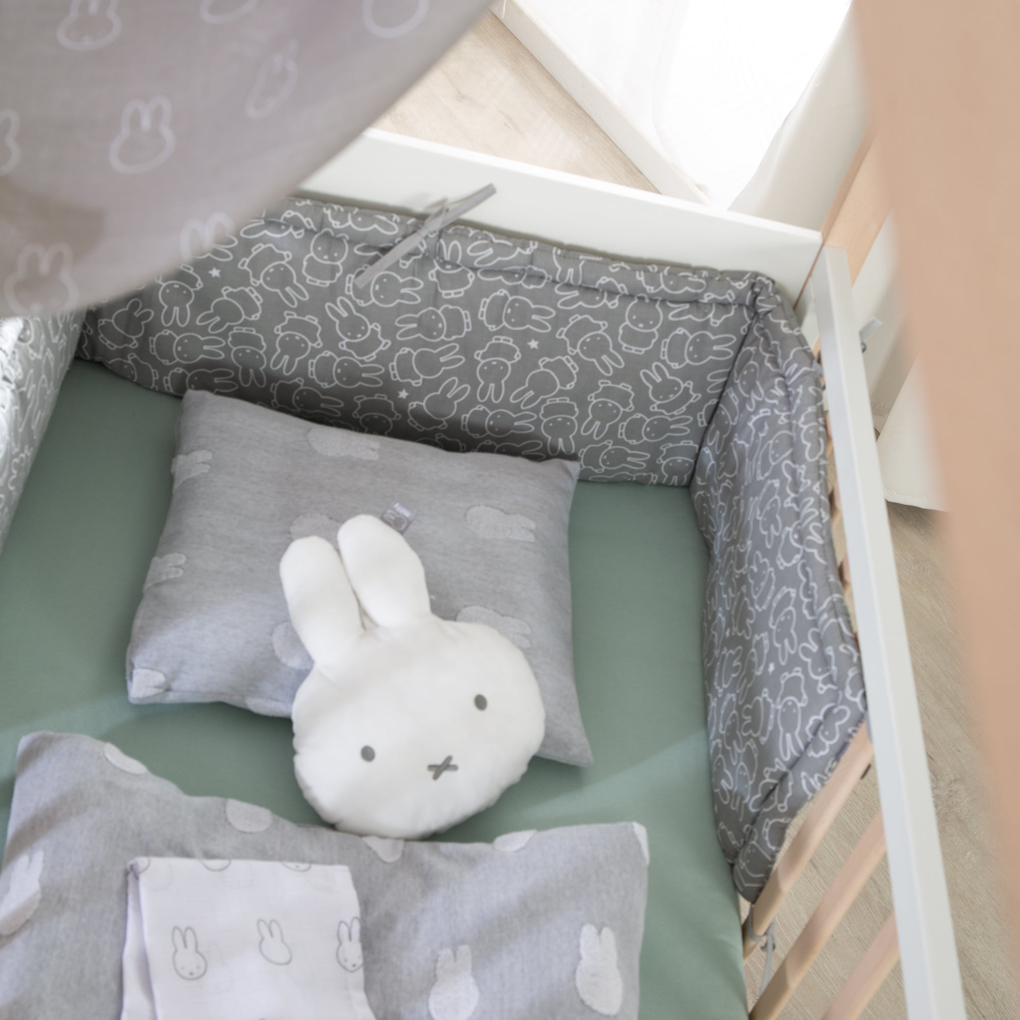 Roba 0292V210 Nestchen gewebt Miffy grau – Bettenzubehör - Produktbild 5