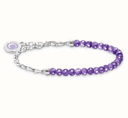 Thomas Sabo Armband Charm Silber Violett Länge 15 Cm A2130-007-13-L15V Thomas, Sabo, Armband, Charm, Silber, Violett, Länge, 15, Cm, A2130-007-13-L15V, Zubehor, Armreif, Schmuck, Halskette
