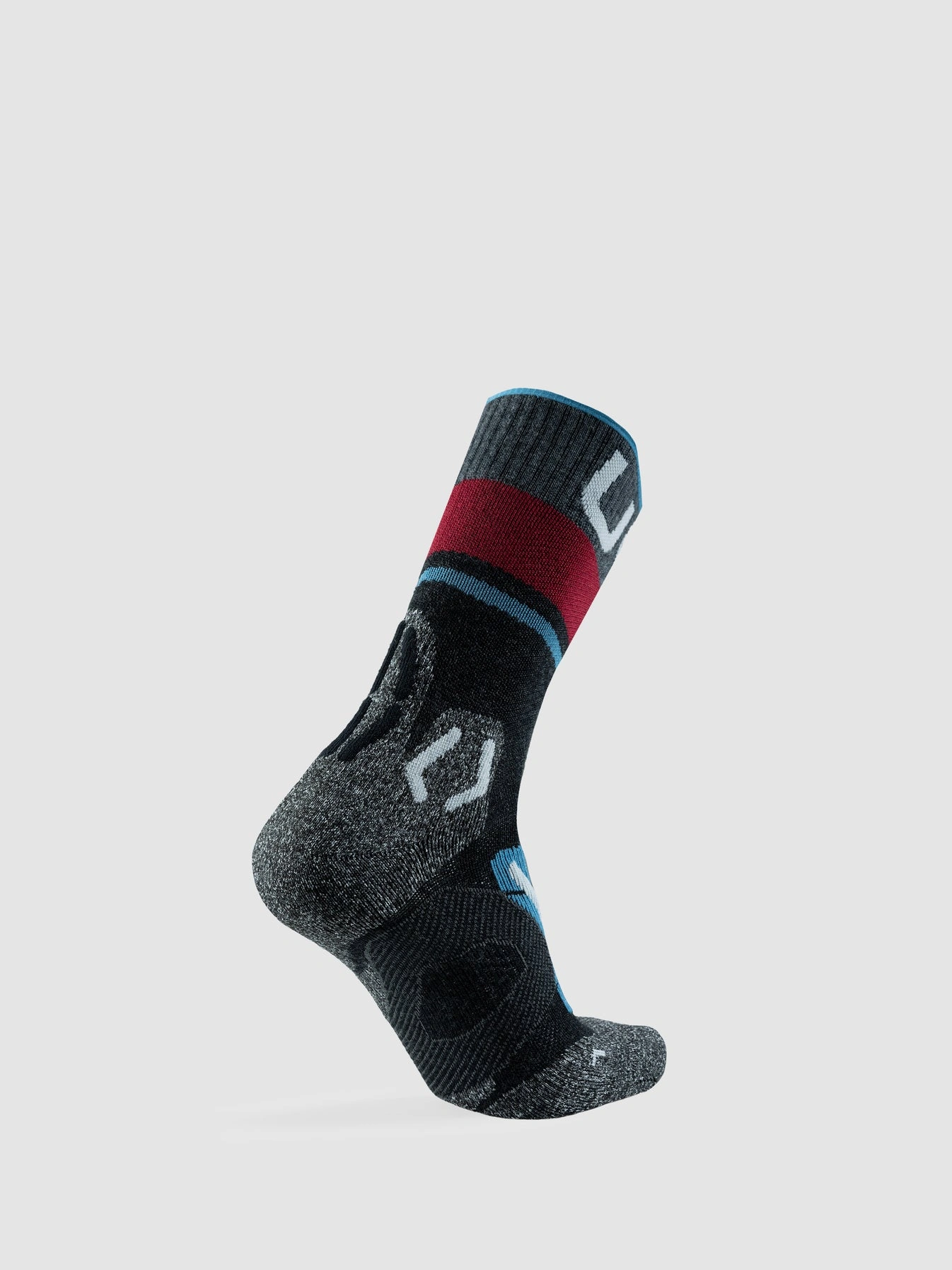 UYN Herren Trekkingsocken One Merino S100276G036 - Anthrazit/Blau GR. 39/41