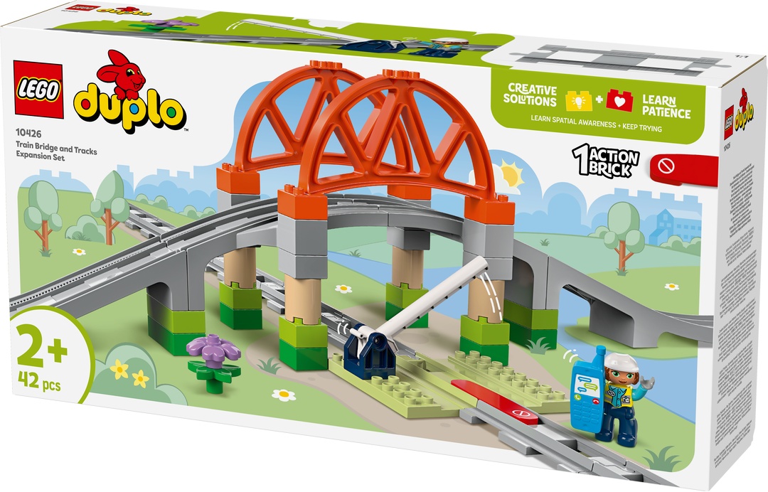 LEGO® DUPLO® Eisenbahnbrücke und Schienen - Erweiterungsset 10426