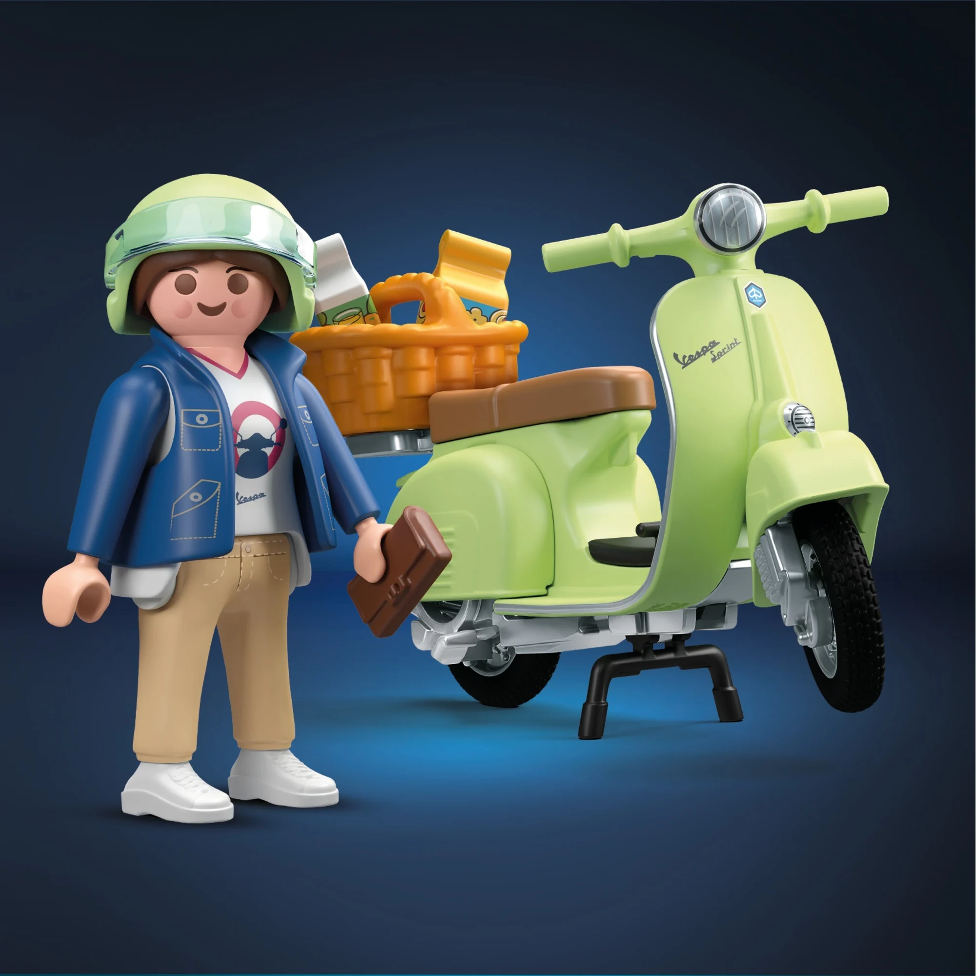 PLAYMOBIL 71621 1969 Vespa 150 Sprint Veloce, Hellgrün