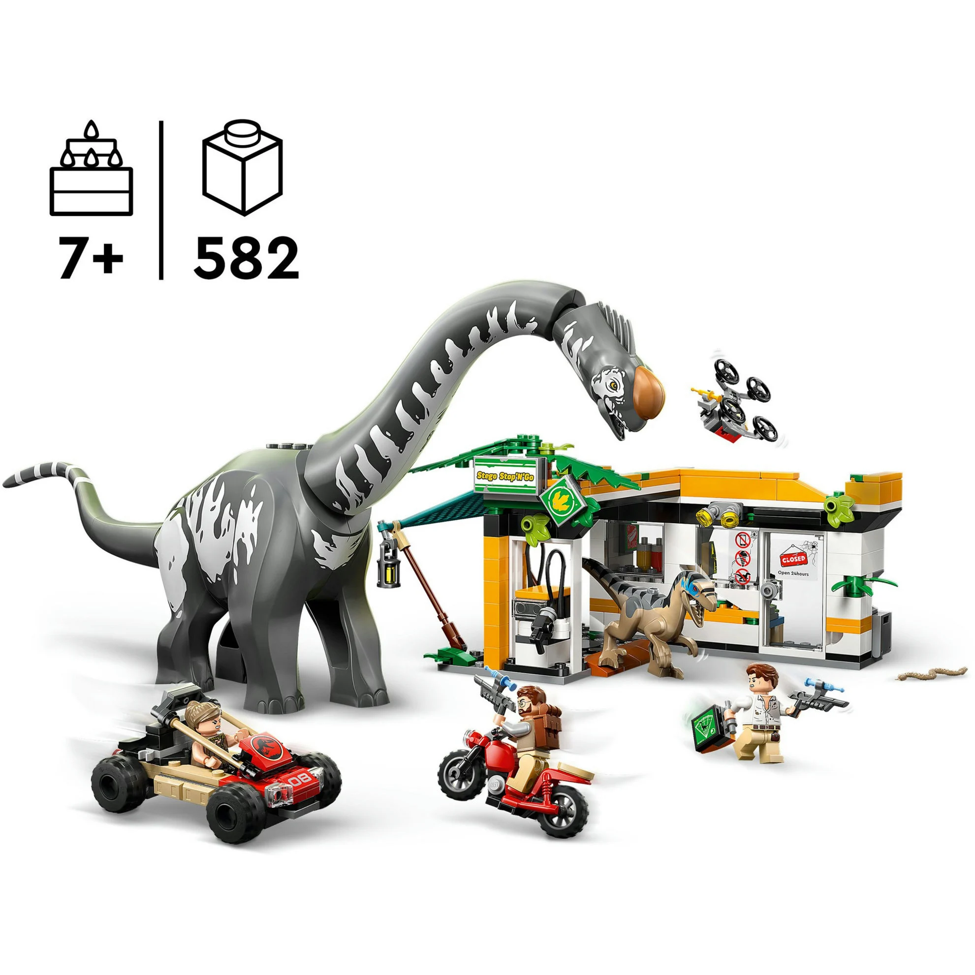 LEGO® Jurassic World™ 76973 Raptor & Titanosaurus: Große Fährtensuche LEGO® Jurassic World™ 76973 Raptor & Titanosaurus: Große Fährtensuche