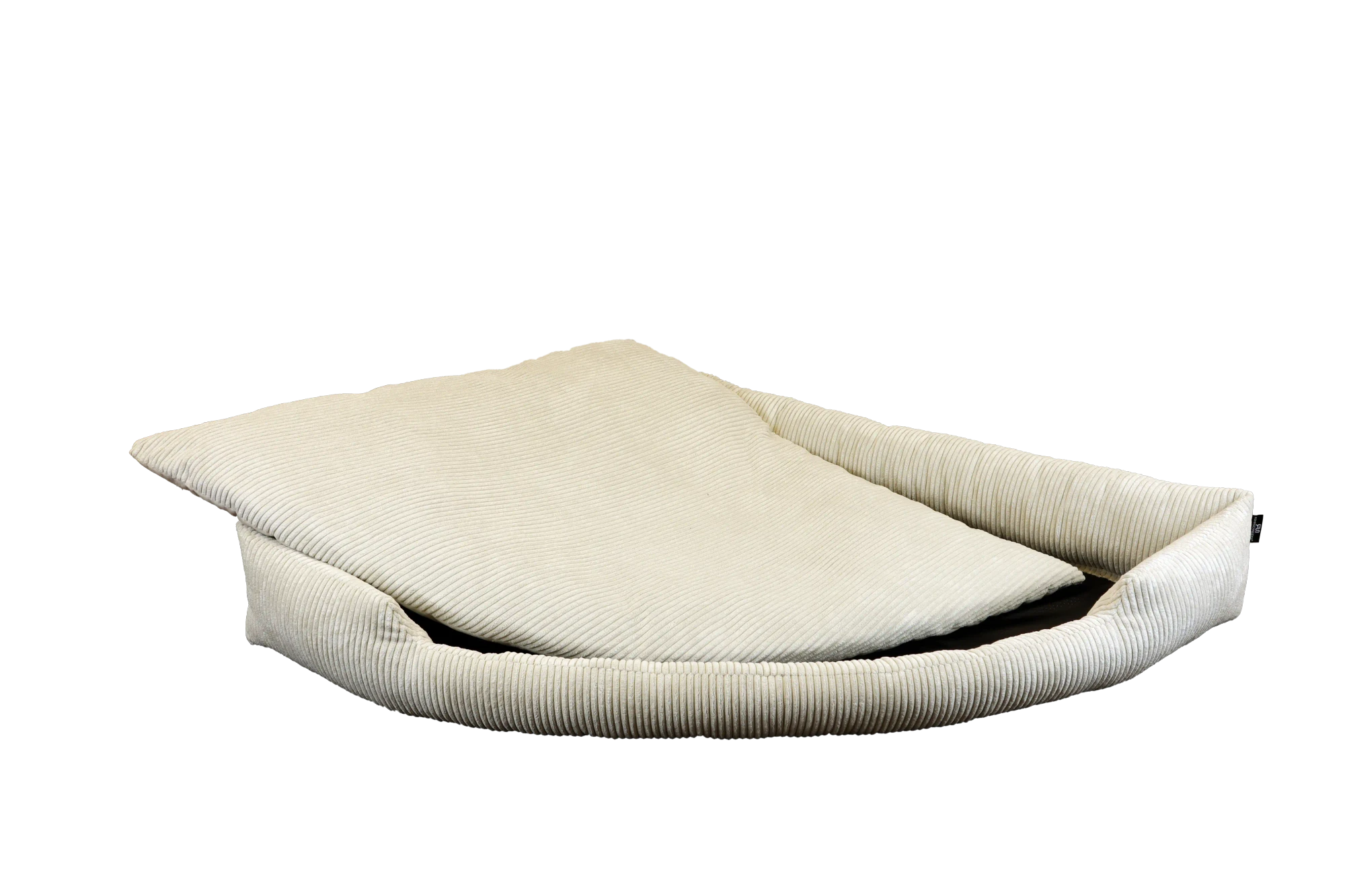 Rohrschneider RS 22336 Eck-Kuschelsofa Tabby Cord – Sofa mit Wendekissen GR.3 Beige