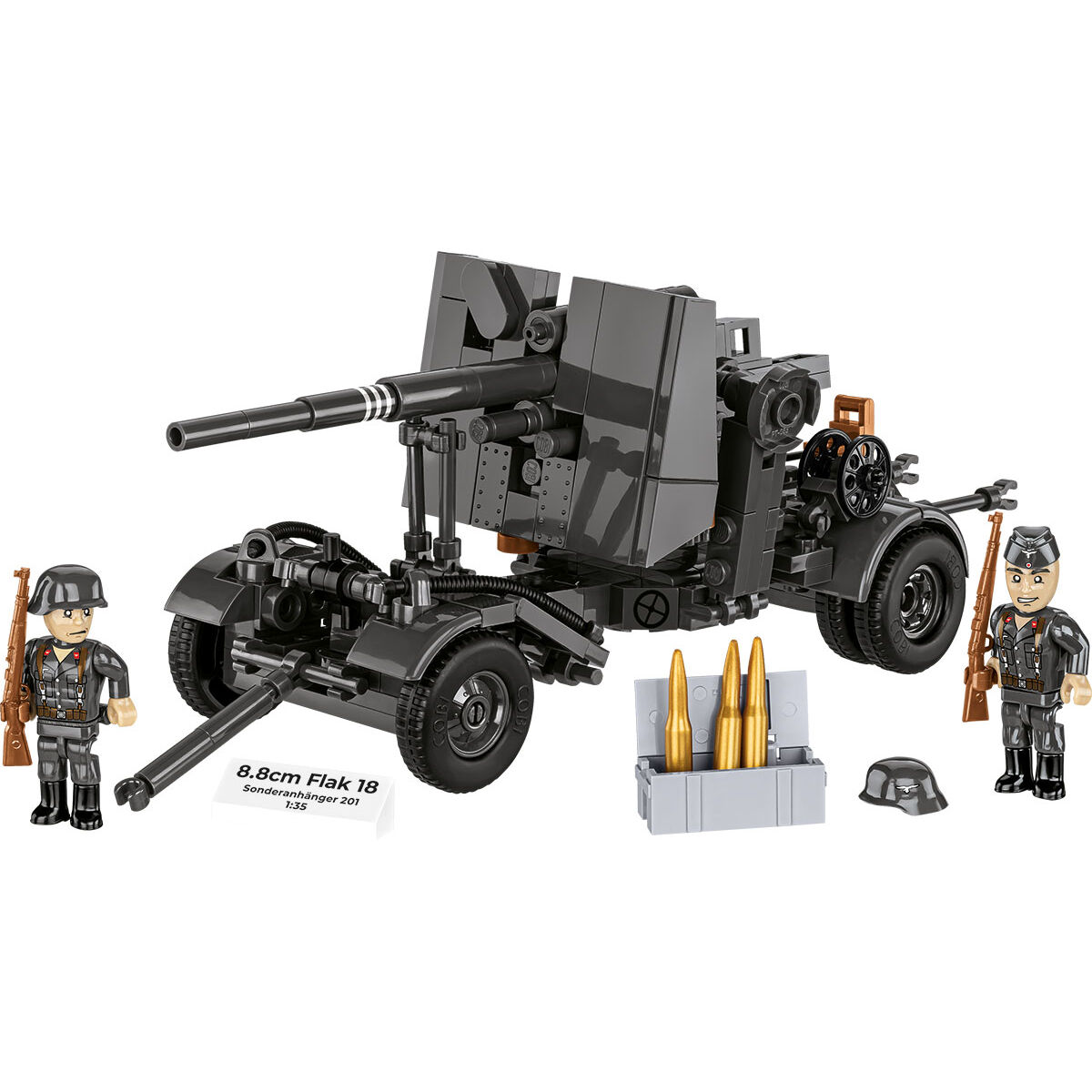 COBI 3140 - 8.8 CM FLAK 18 MIT Lafette - Bild 5