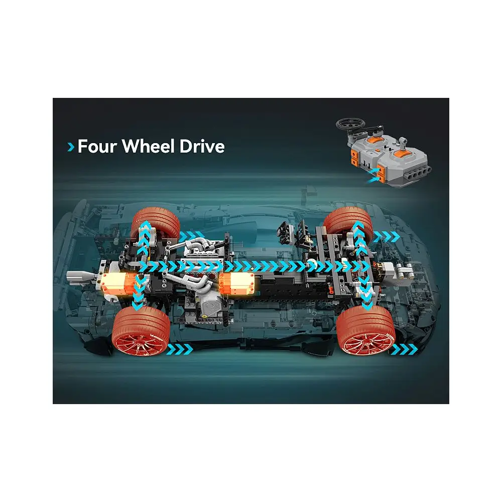 CaDA Mercedes-AMG ONE 1:8 grau 2,4GHz Bricks CaDA Mercedes-AMG ONE 1:8 grau 2,4GHz Bricks