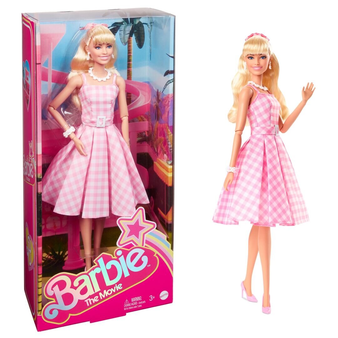 Mattel Barbie THE MOVIE Puppe im rosa-weißen Kleid HPJ96 Mattel, Barbie, THE, MOVIE, Puppe, im, rosa-weißen, Kleid, HPJ96
