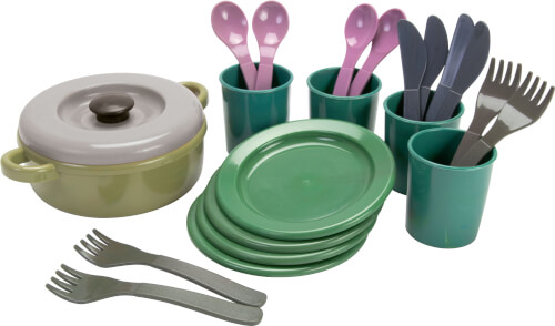 Dantoy 2681 Green Bean Essservice im Netz - 22-teiliges Geschirrset für Kinder Dantoy 2681 Green Bean Essservice im Netz - 22-teiliges Geschirrset für Kinder