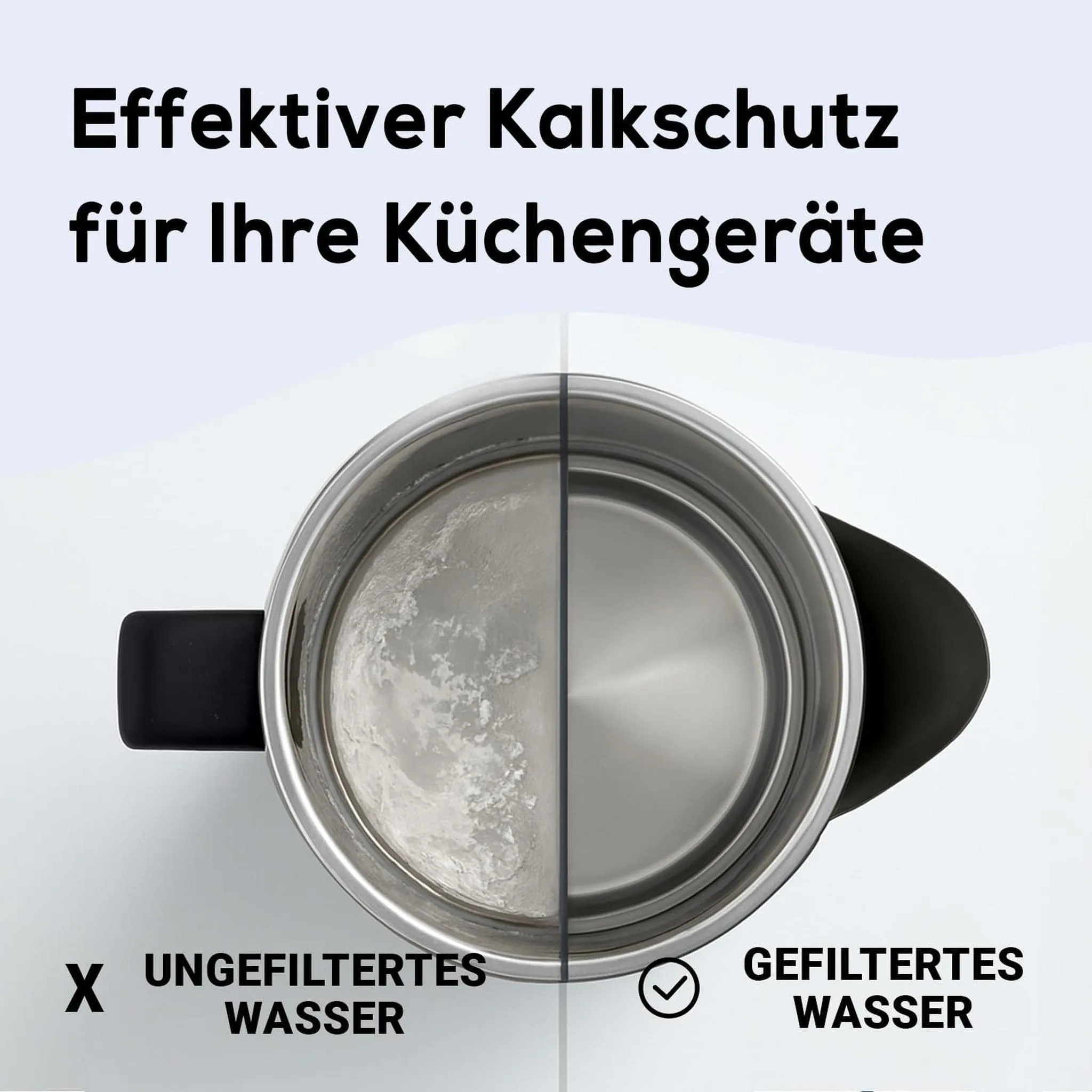 PEARLCO 234470 Glas-Wasserfilter inkl. 1 Kartusche Schwarz