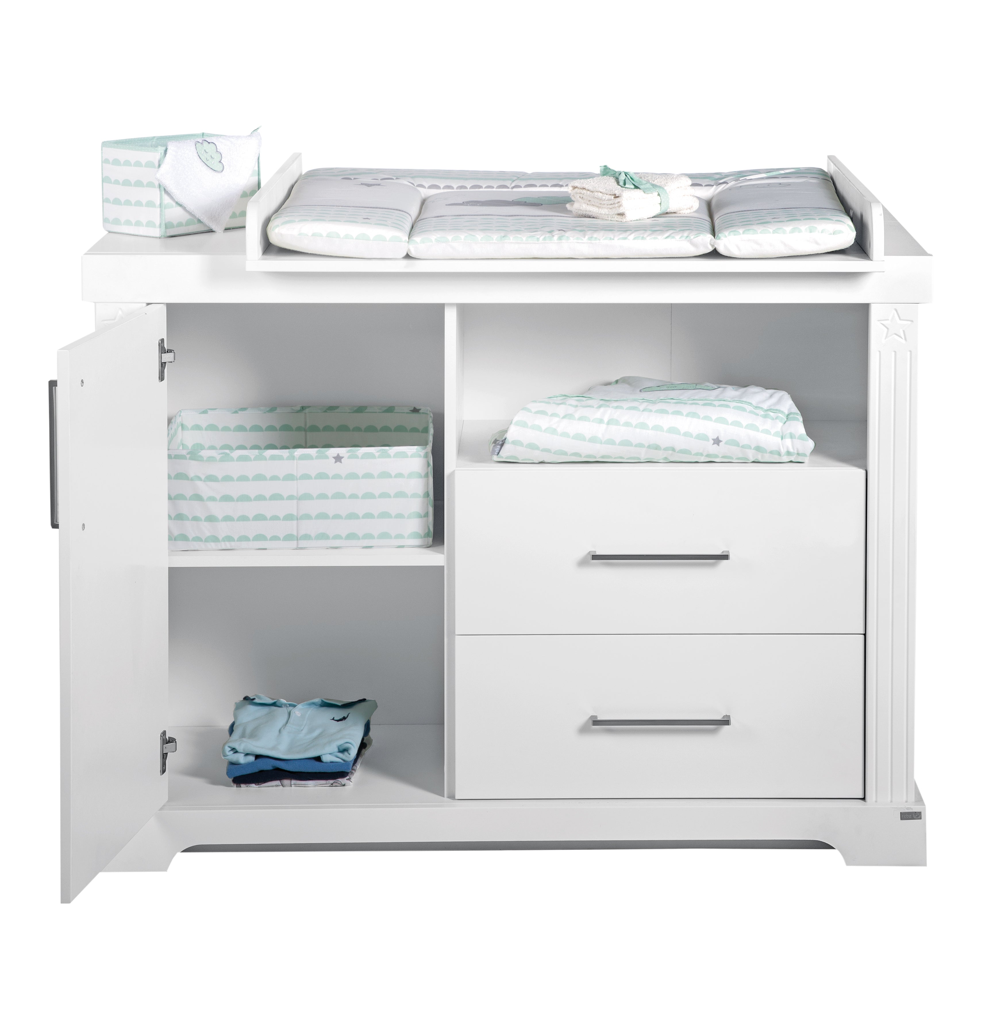 Roba 1731776 breite Wickelkommode Maxi Canadian White – Wickelkommode breit - Produktbild 3