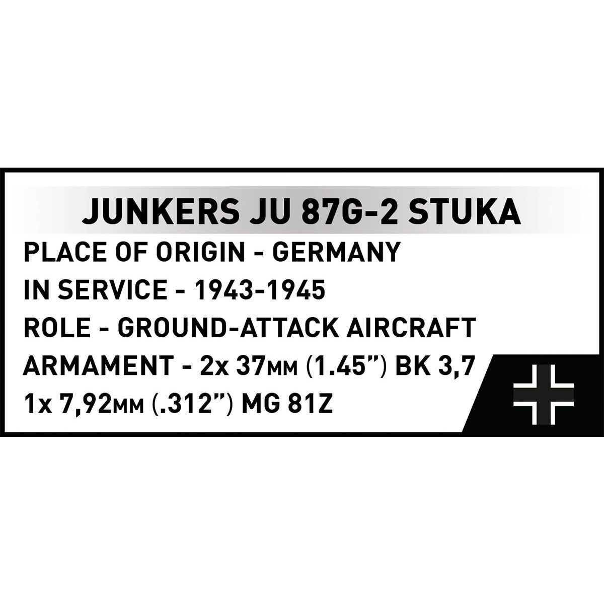 COBI 5767 - Junkers JU 87G-2 STUKA - Bild 15
