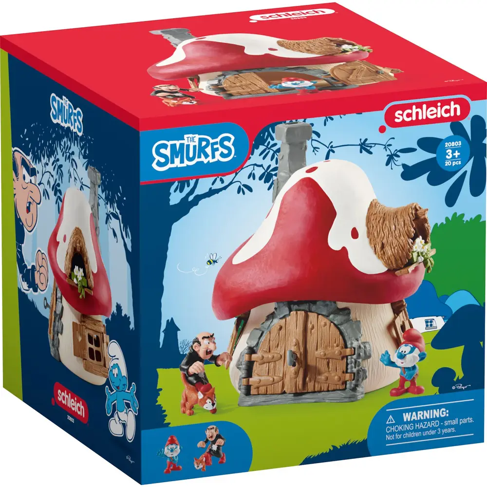 schleich, Pre, School, Smurfs, 20803, Schlumpf, Haus, mit, 2, Figuren schleich Pre School Smurfs 20803 Schlumpf Haus mit 2 Figuren