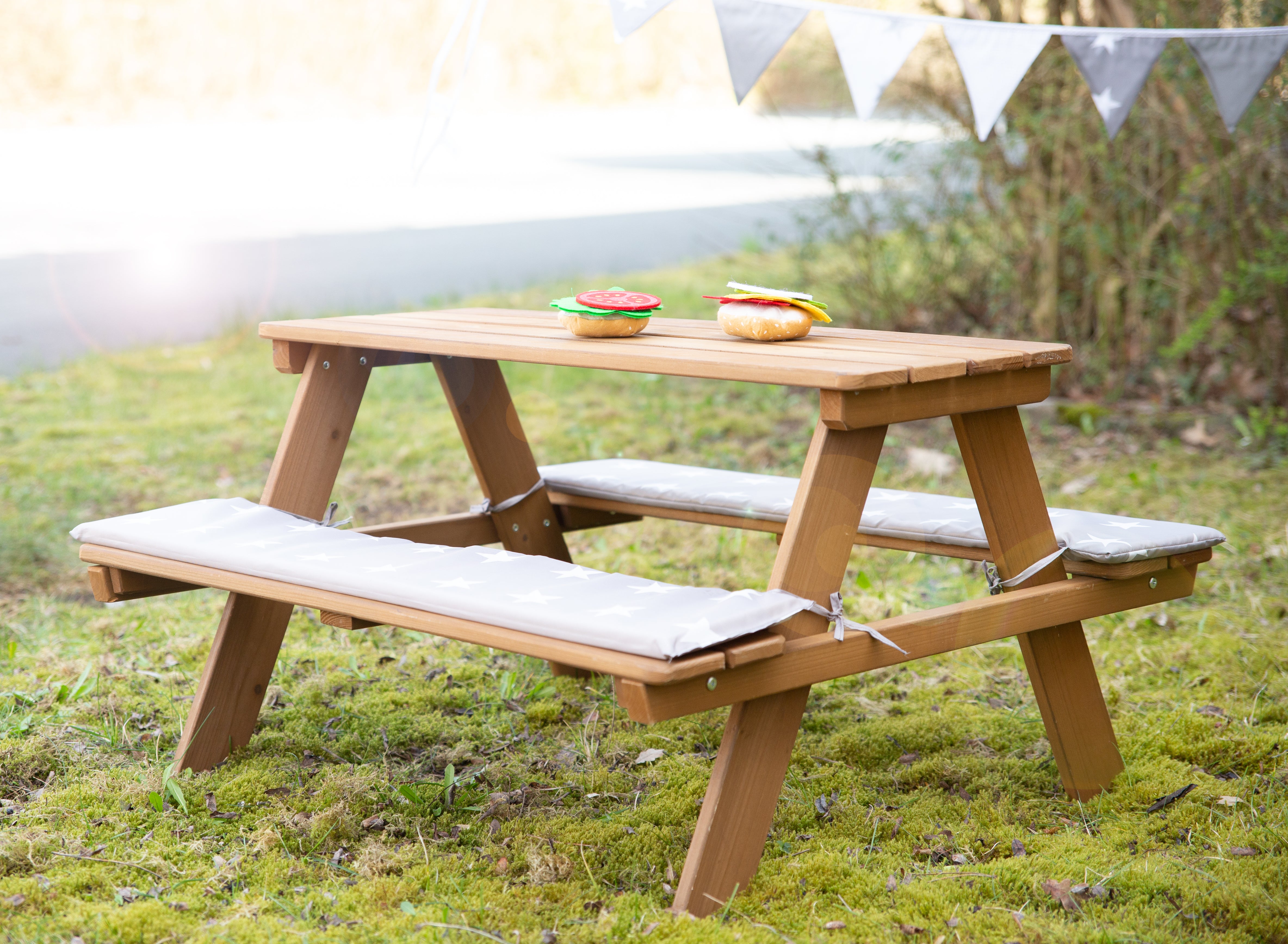 Roba 456001TEV190 Kindersitzgarnitur Outdoor+, Kissen teak teakholz farben – Outdoor + - Produktbild 7