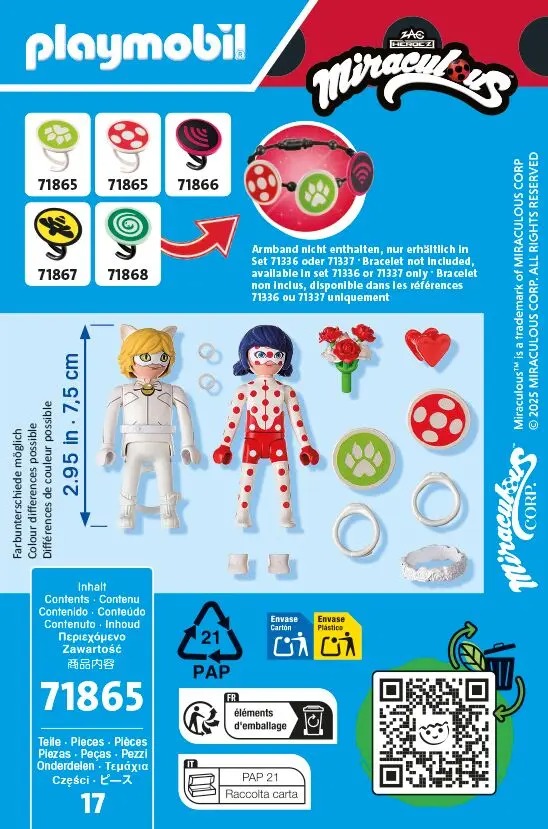 PLAYMOBIL 71865 Miraculous: Ladybugs & Cat Noirs Hochzeitstraum