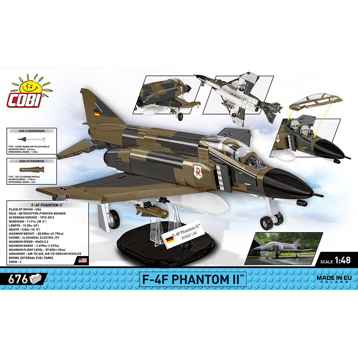 COBI 5898 - F-4F Phantom II™ SCALE 1:48 - Bild 4