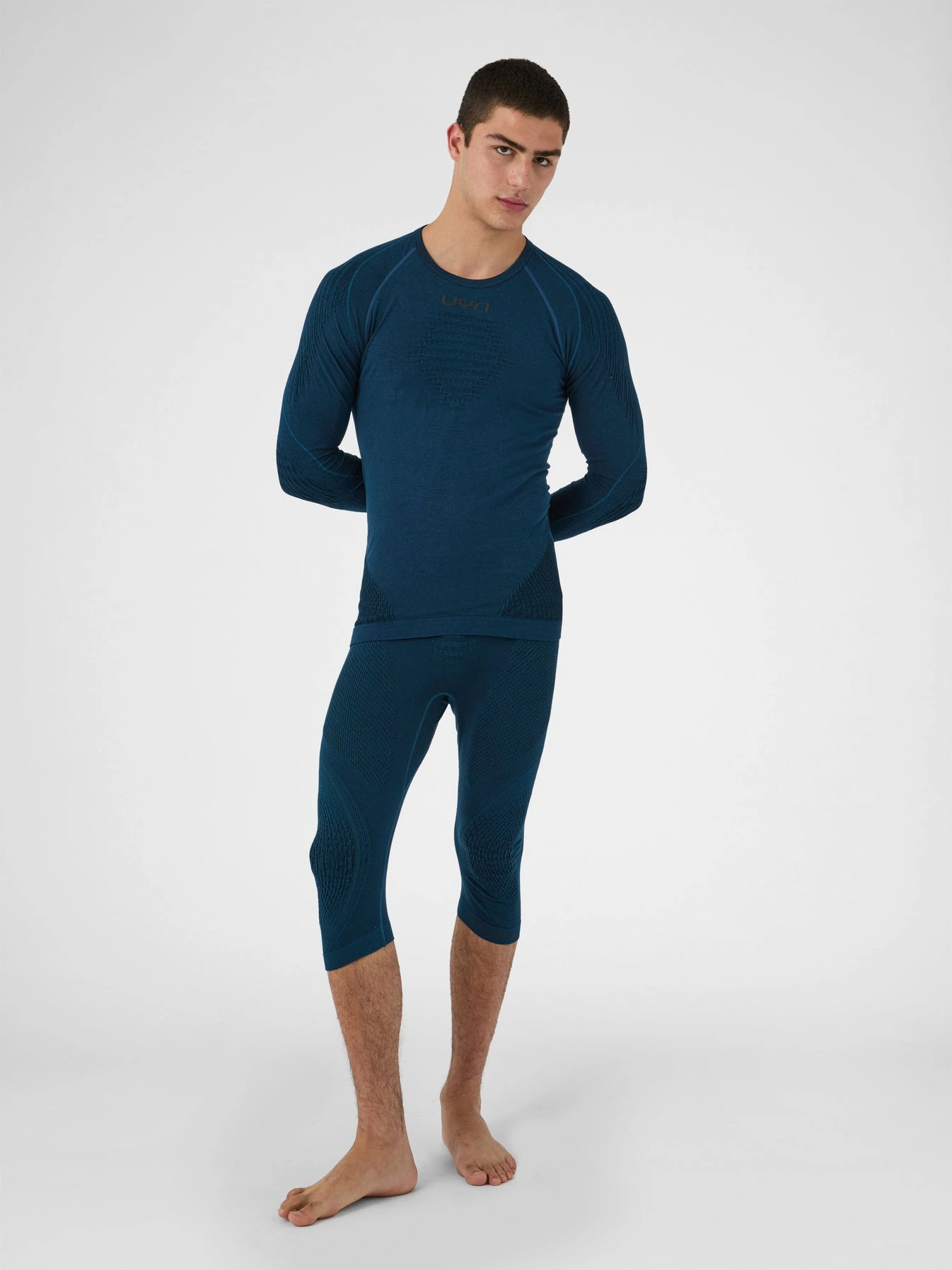 UYN Herren Evolutyon Biotech Underwear Shirt Long Sleeve U100414K662 - Blau Poseidon GR. L/XL