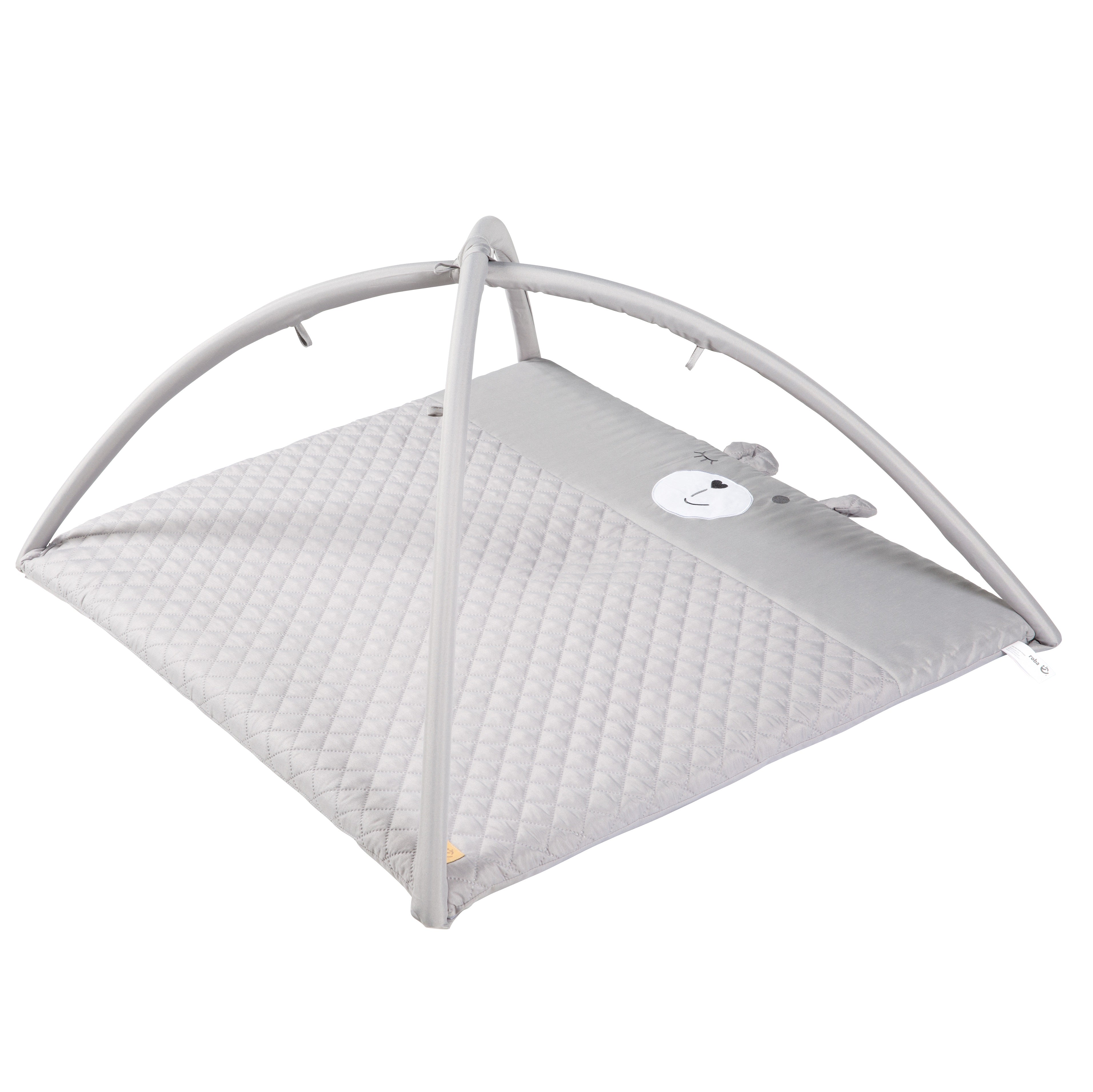 Roba 307075V230 Krabbeldecke mit Spielbogen grau – Krabbeldecken - Produktbild 4