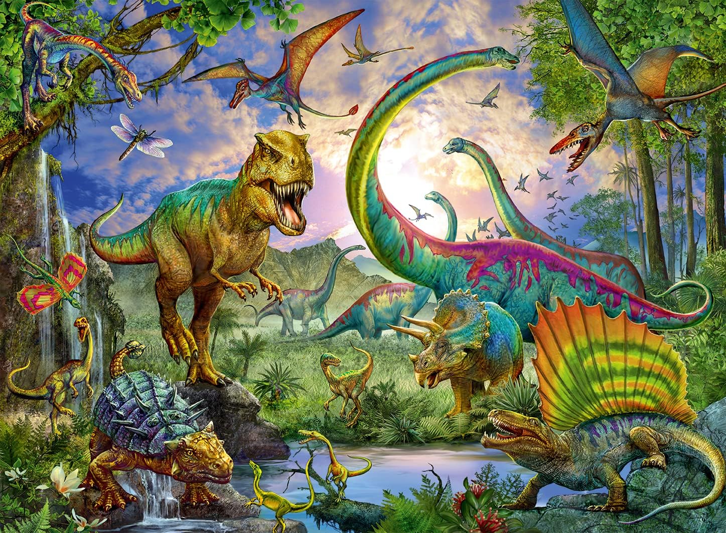 Ravensburger 12718 Puzzle Im Reich der Giganten 200 Teile XXL