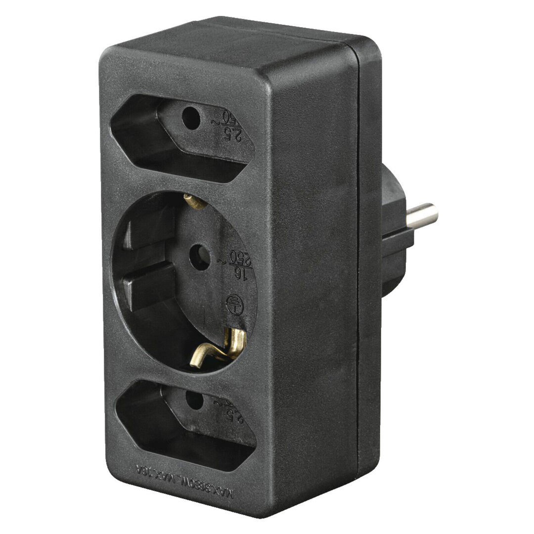 Hama_STECKDOSENADAPT/2EU/1SCHUKO/BS_223216, Adapter, Elektronik, Stecker, Kamera