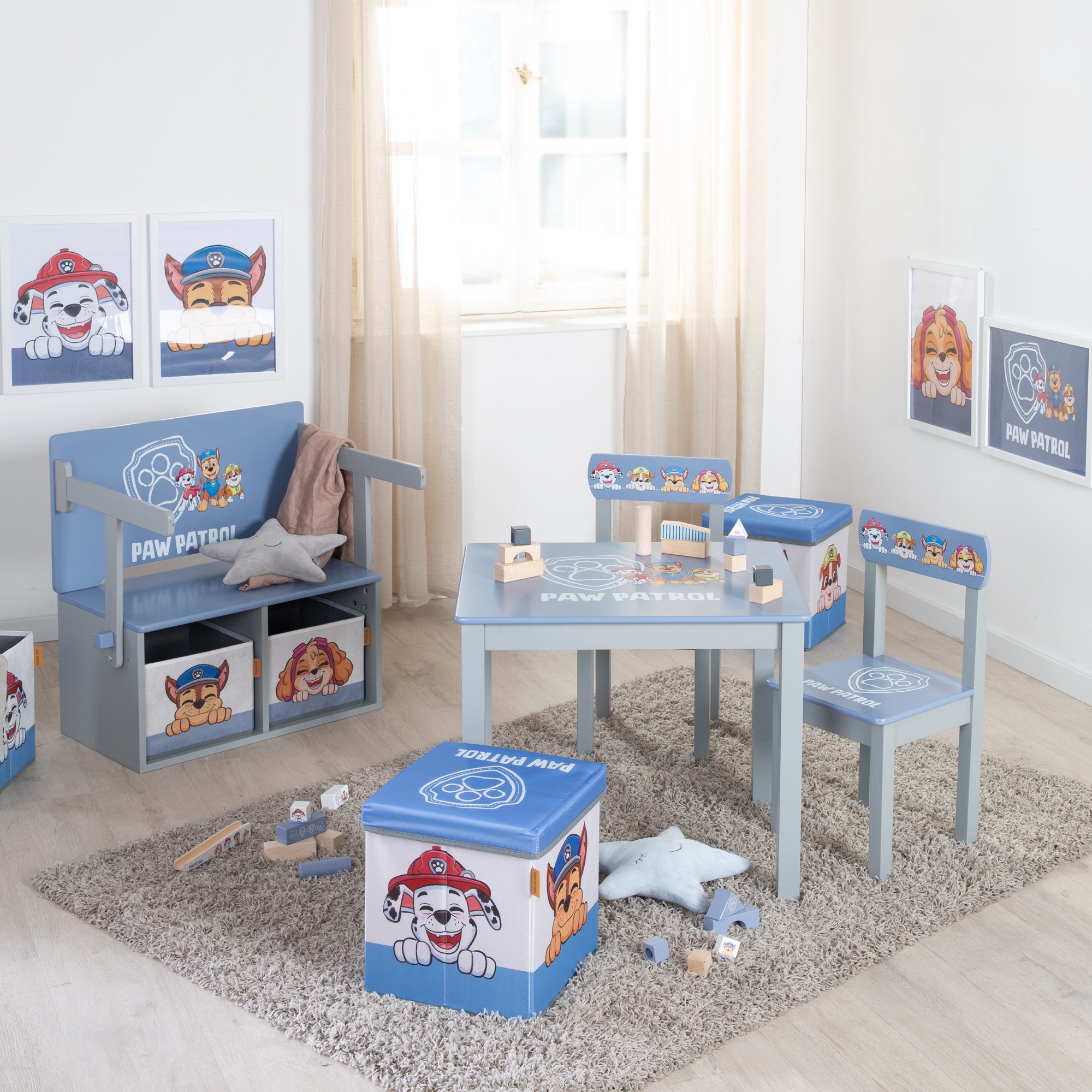 Roba 50713PW3 Kindersitzgruppe Paw Patrol blau – Spielmöbel - Produktbild 2