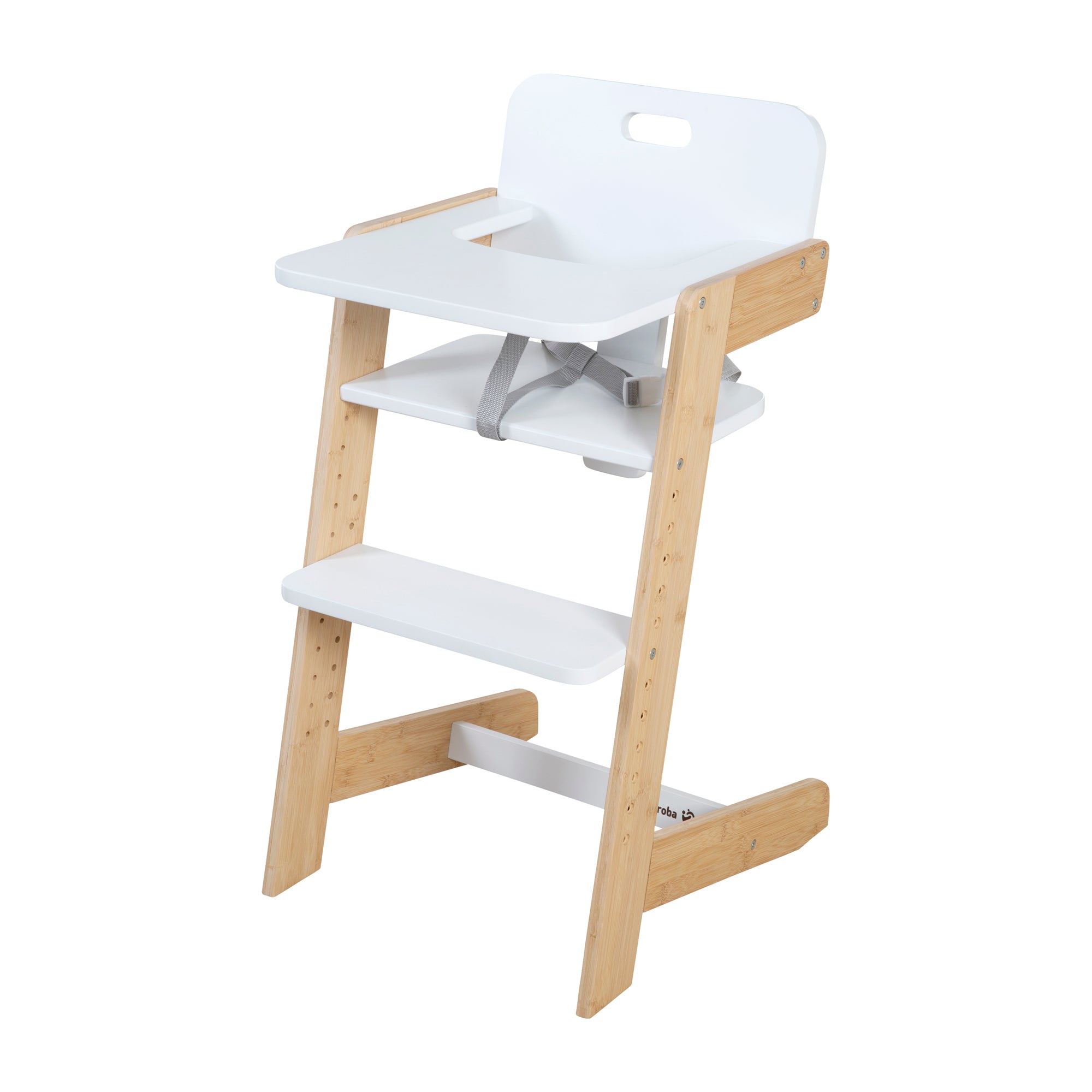 Roba 7541WEB Treppenhochstuhl weiß/bambus - weiß/bambus - Hochstuhl - Produktbild 1