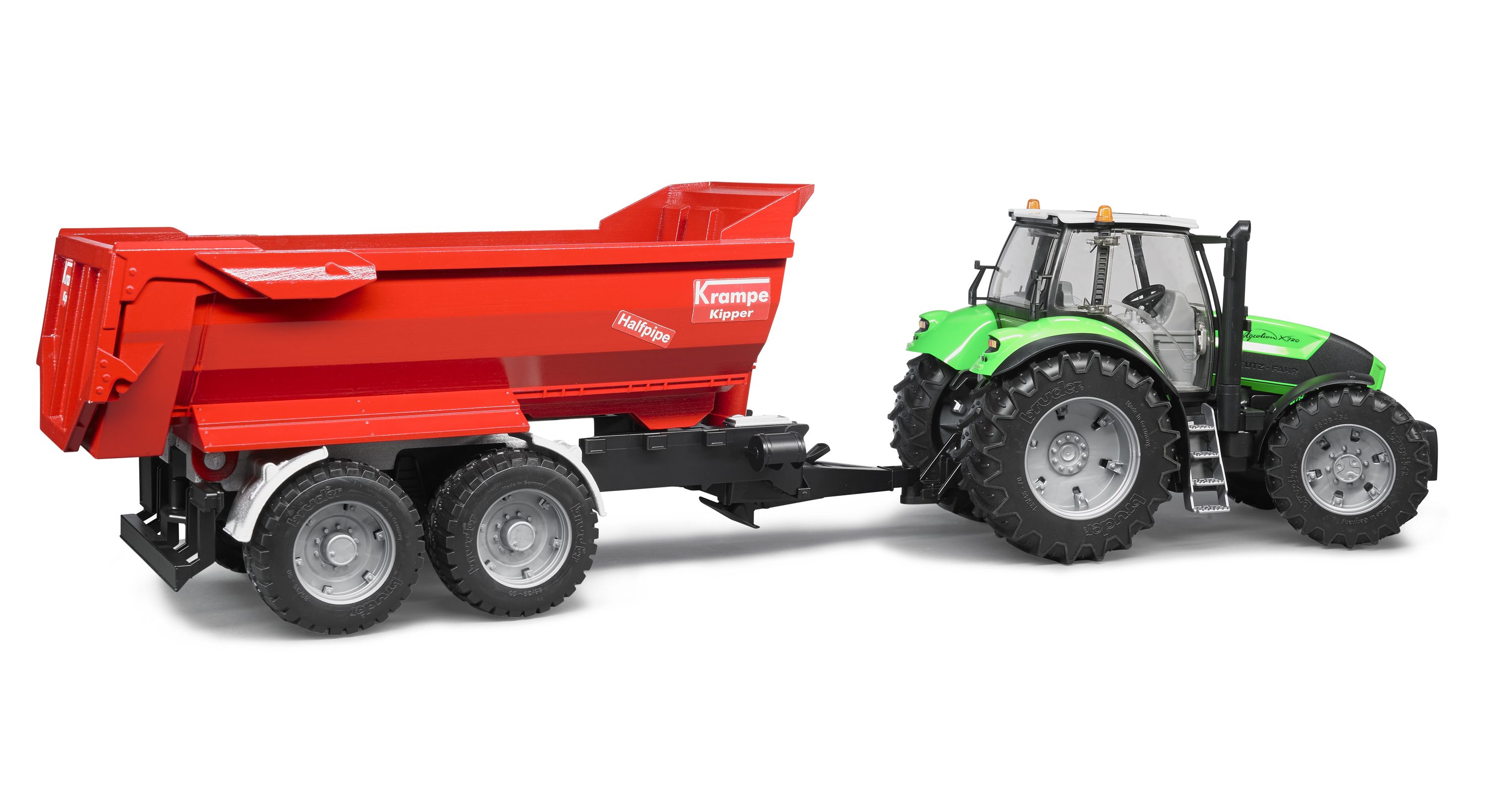 BRUDER 02225 - Krampe Tandem-Halfpipe-Kippanhänger - Bild 2