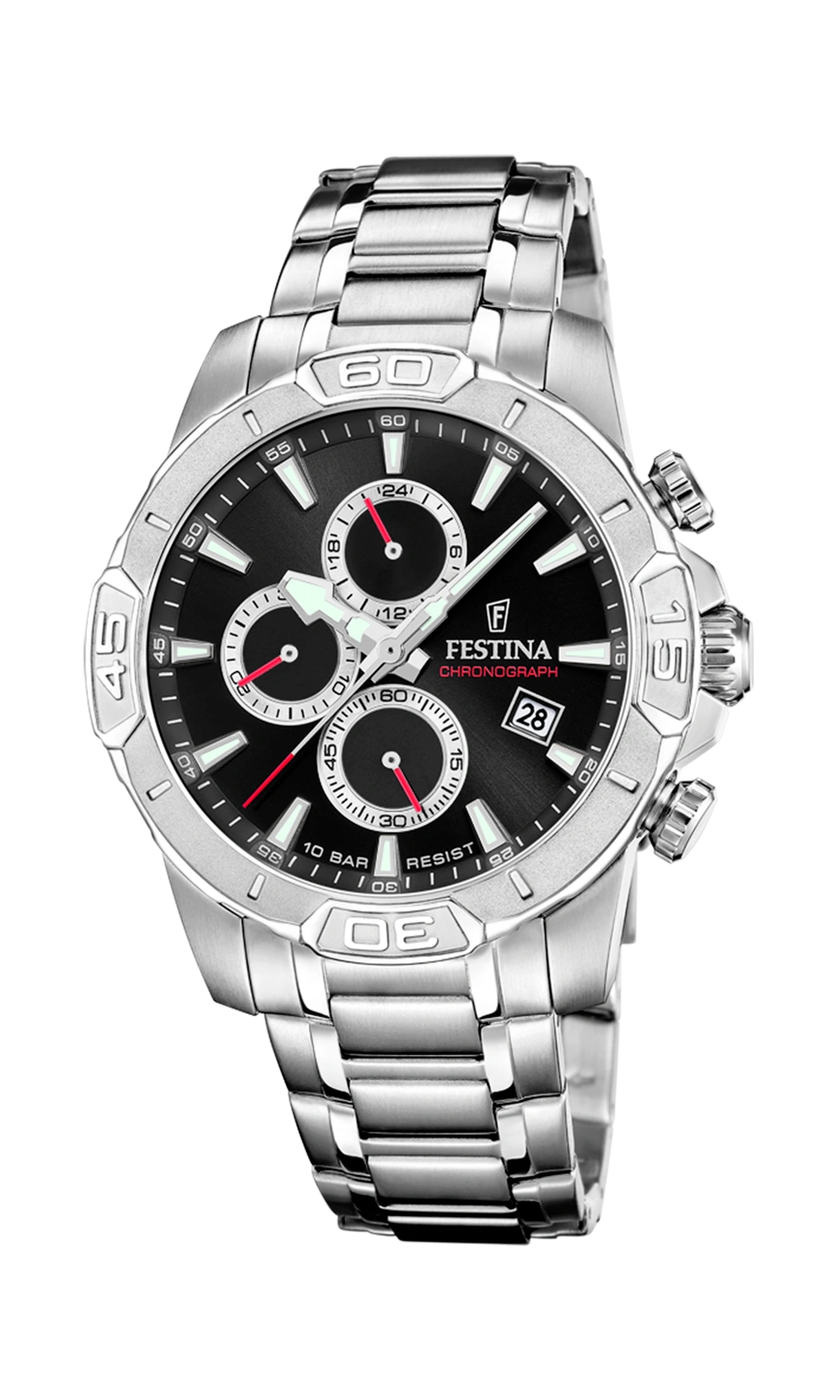 FESTINA Timeless Chronograph F20704 6 – Markante Herren Armbanduhr aus Edelstahl
