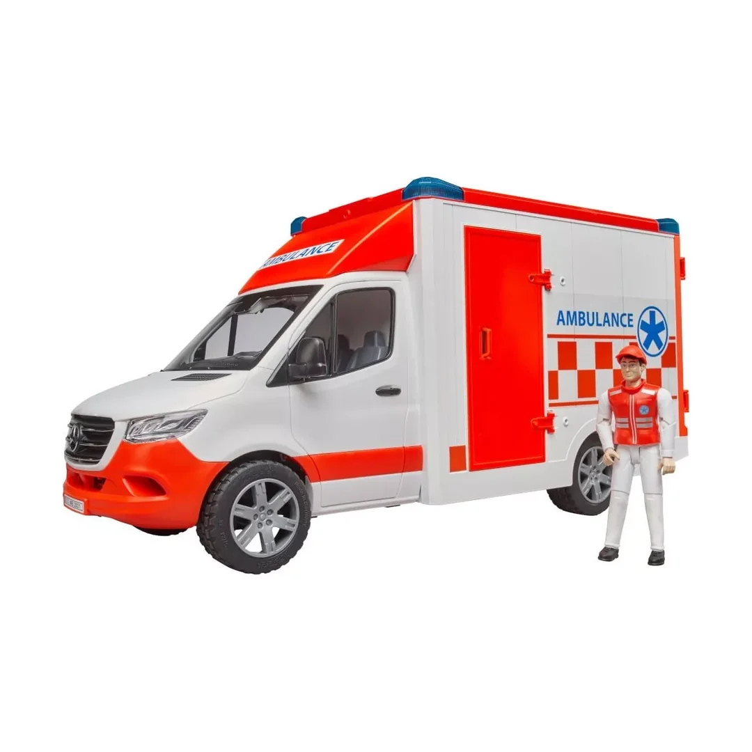 Bruder_02676_Mb_Sprinter_Ambulanz_Mit_Fahrer_Und_\nLight_+_Sound_Modul