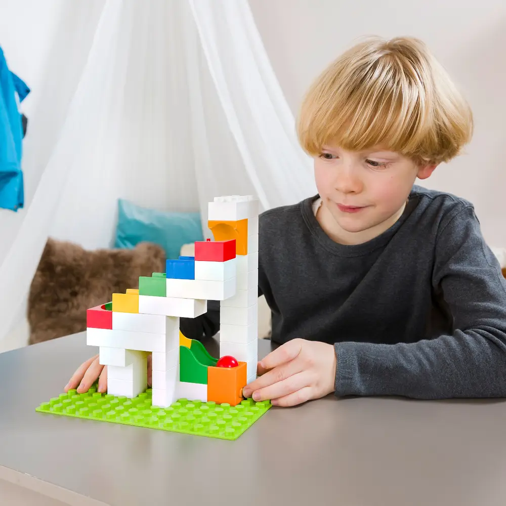 HUBELINO Kugelbahn Katapult Erweiterung (41-teilig)