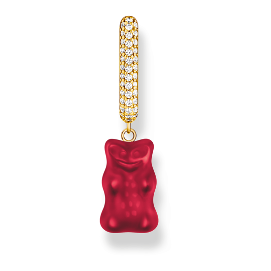 Thomas Sabo Ohrhänger Haribo Creolen Einzel Goldbär Rot CR727-414-10 Thomas, Sabo, Ohrhänger, Haribo, Creolen, Einzel, Goldbär, Rot, CR727-414-10, Zubehor, Schmuck, Halskette, Anhänger, Edelstein