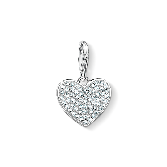 Thomas Sabo Anhänger Charm-Club Herz Pave 925 Sterling Silber Zirkonia Weiß 1570-051-14 Thomas, Sabo, Anhänger, Charm-Club, Herz, Pave, 925, Sterling, Silber, Zirkonia, Weiß, 1570-051-14, Zubehor, Diamant, Schmuck, Ohrring, Medaillon