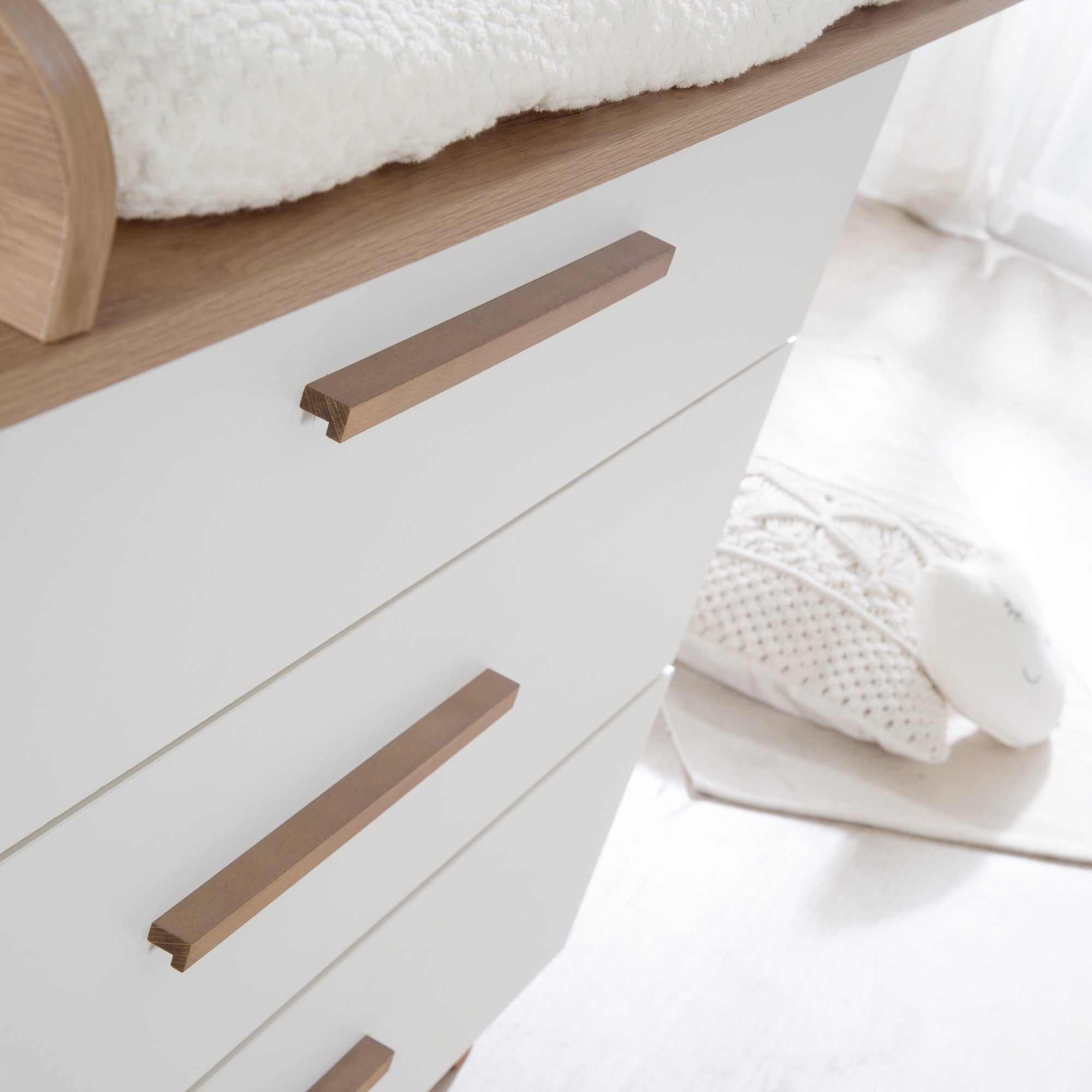 Roba 1731859 Wickelkommode breit +Wickelansatz Ole weiß - Produktbild 4