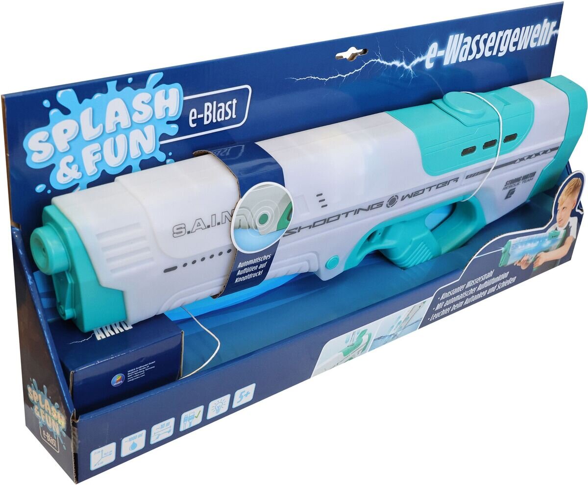 Splash & Fun Wassergewehr mit Licht, 56,5 cm, elektrisch Erste, Hilfe, Person