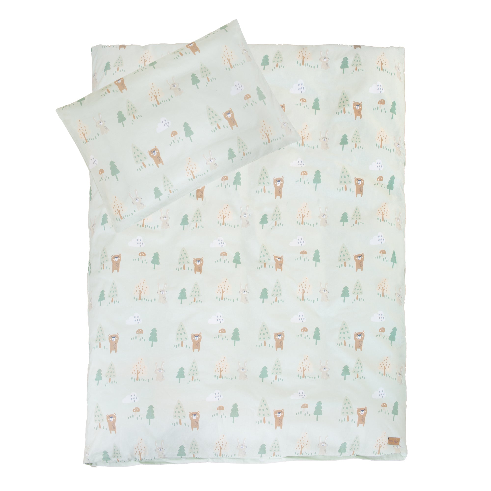 Roba 1491V283 Bettwäsche 2-tlg Woodland Buddies grün – Bettwäschen - Produktbild 4