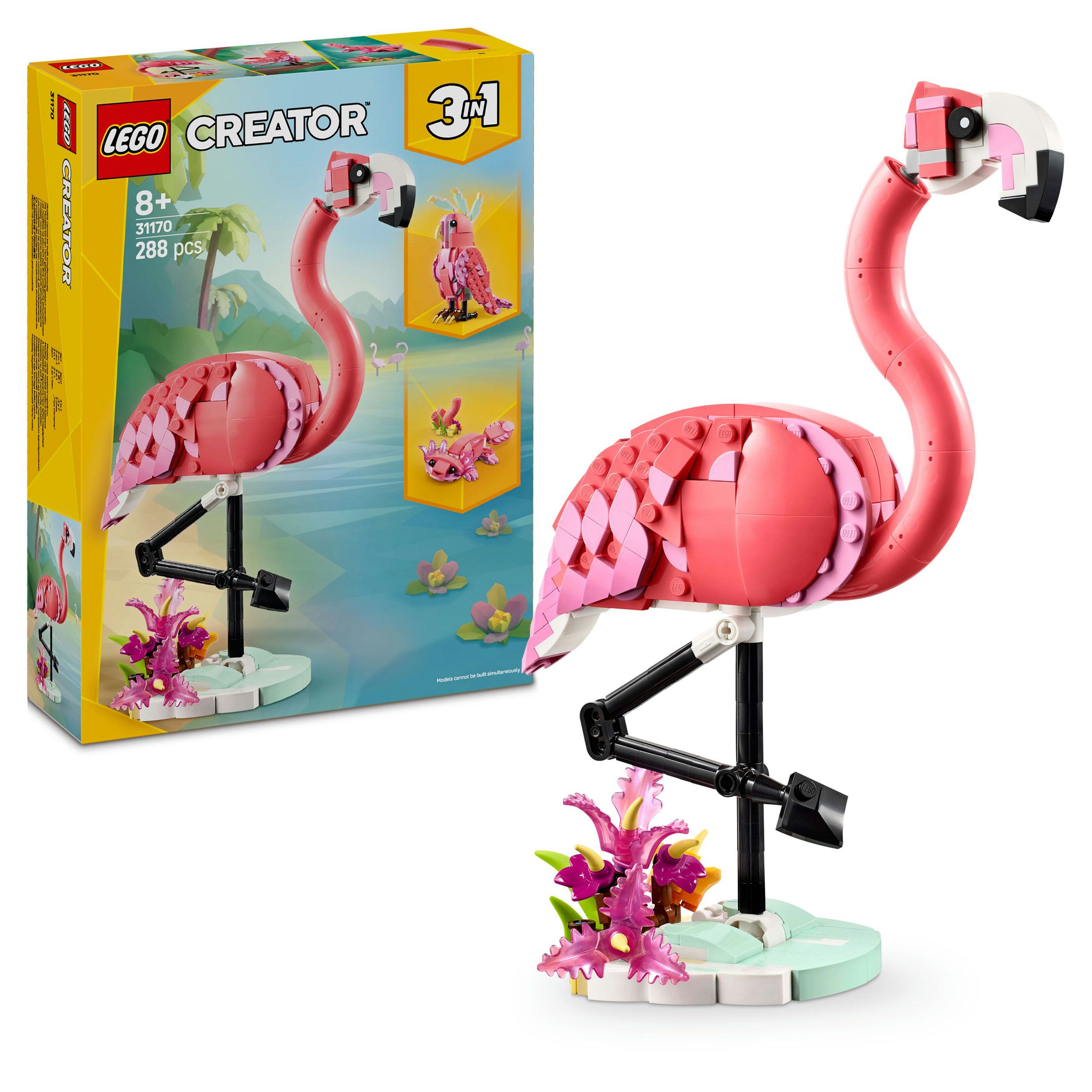 LEGO® Creator 31170 Rosa Flamingo Tier, Vogel, Flamingo, Tier, Vogel, Flamingo, Tier, Vogel, Flamingo