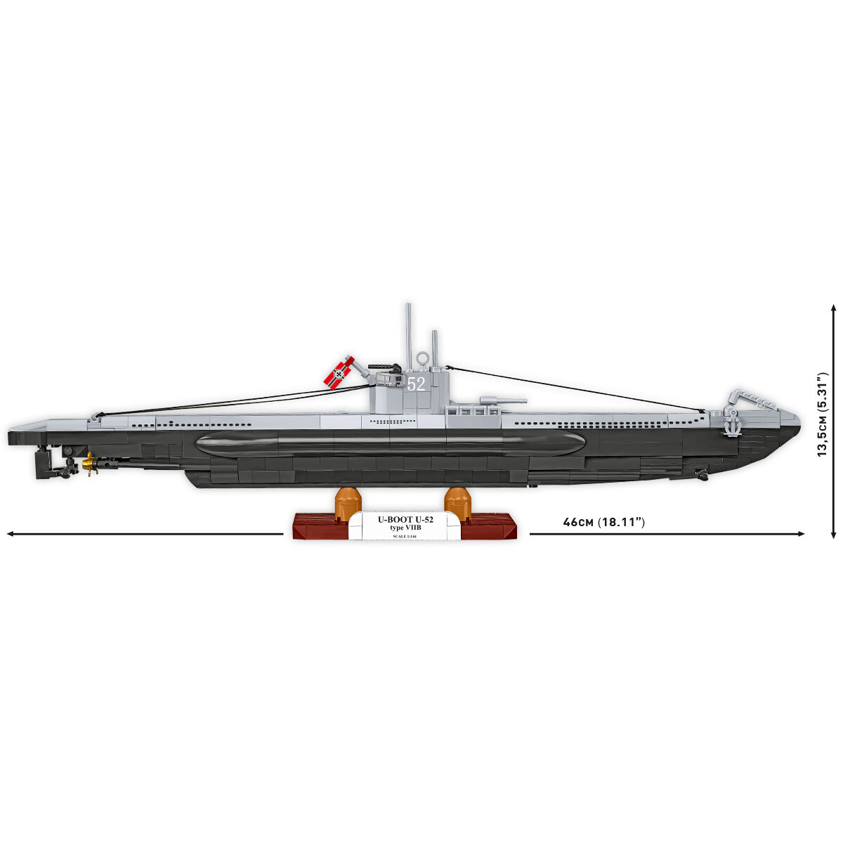 COBI 4852 - U-BOOT U-52 (TYP VIIB) - Bild 8