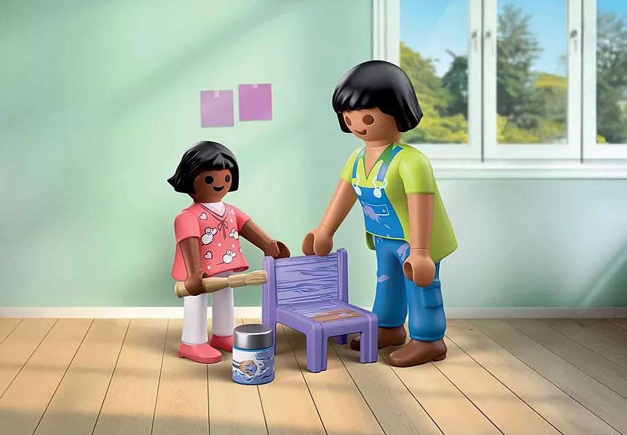 PLAYMOBIL 71881 Fleißige Handwerkerinnen Kreativer Anstrich für das Kinderzimmer