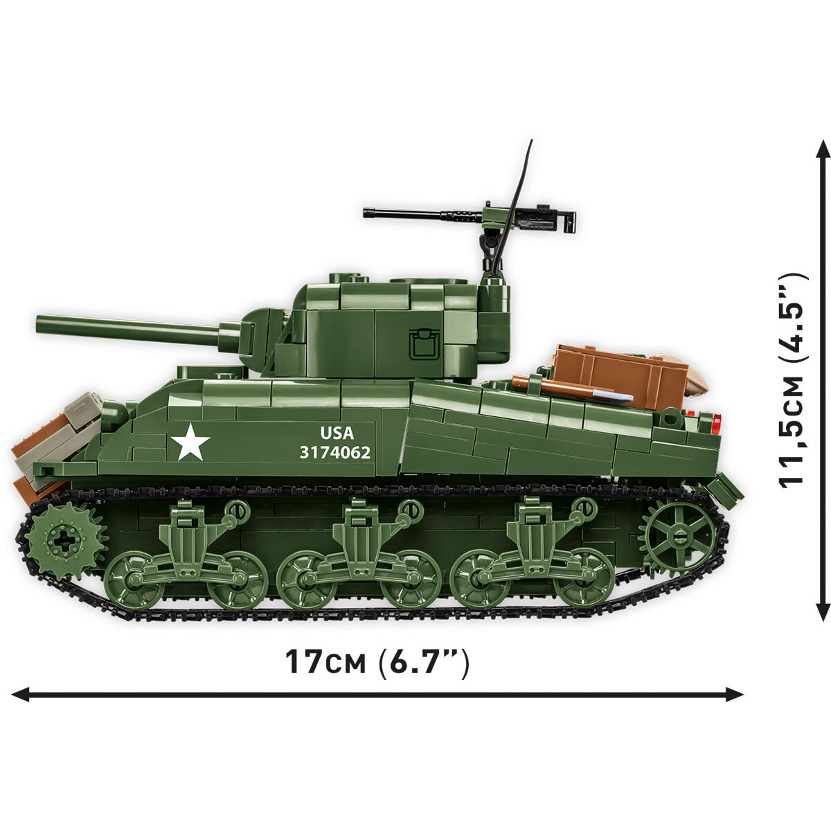 COBI 3126 - M4A1 Sherman Maßstabb 1:35) - Bild 7