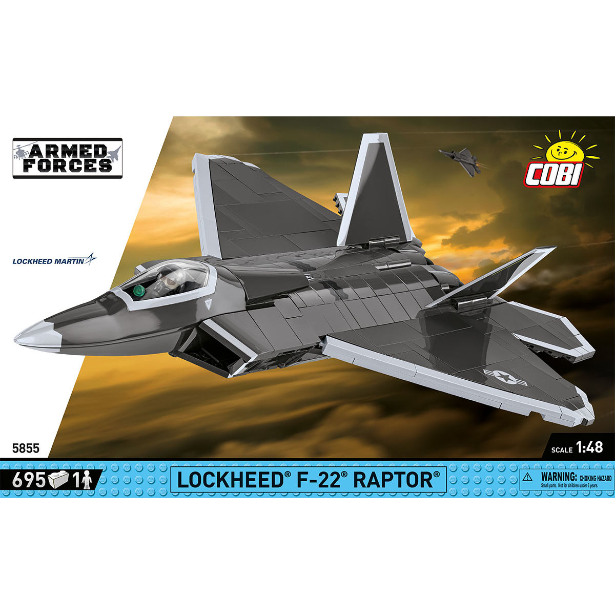 COBI 5855 - Lockheed® F-22® RAPTOR® SCALE 1:48 - Bild 3