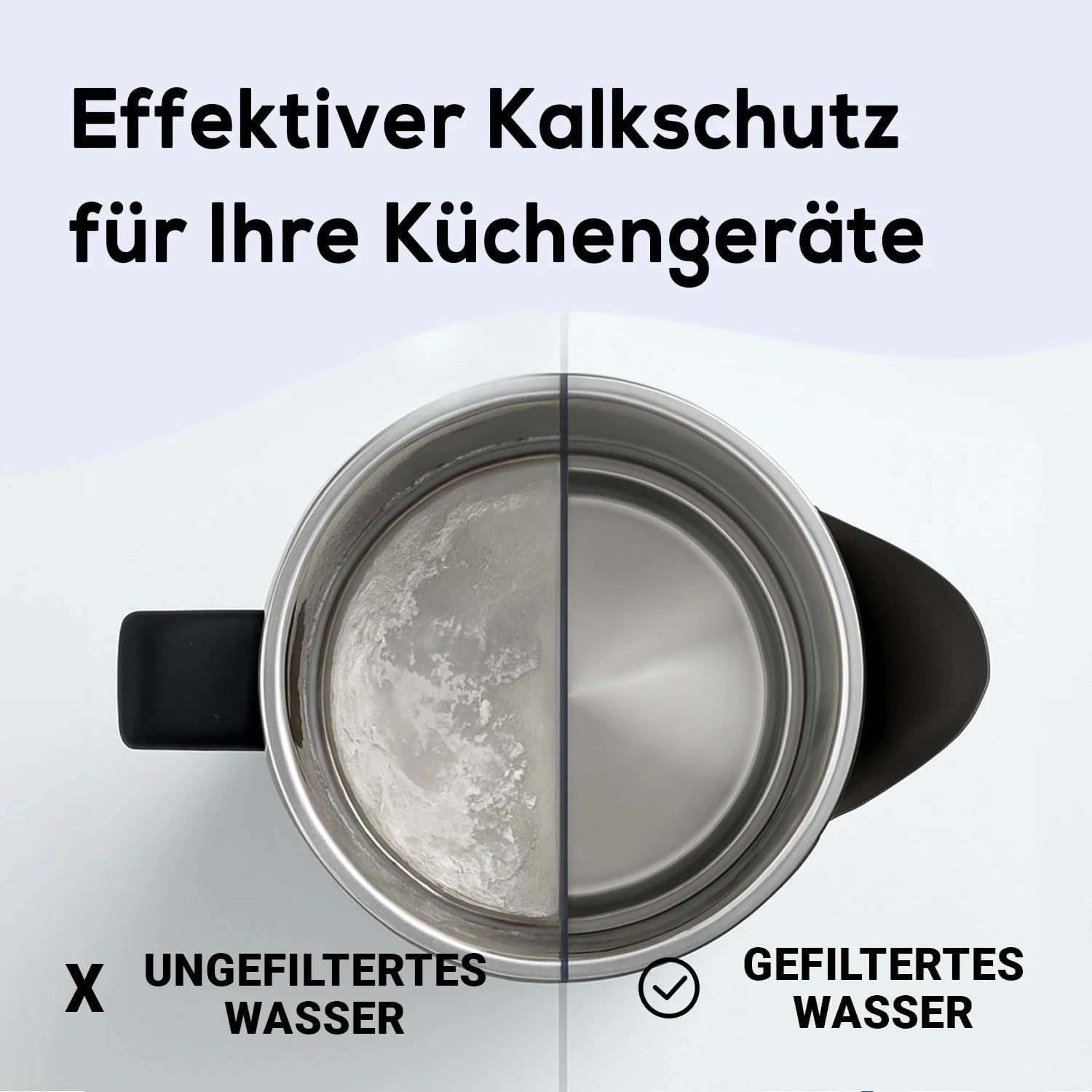 PEARLCO 281009 Wasserfilter Weiß inkl. 1 Classic Filterkartusche – kompatibel mit Brita Classic