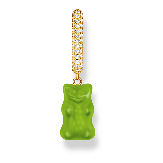 Thomas Sabo Ohrhänger Haribo Creolen Einzel Goldbär Grün CR727-414-6 Thomas, Sabo, Ohrhänger, Haribo, Creolen, Einzel, Goldbär, Grün, CR727-414-6, Zubehor, Edelstein, Schmuck, Jade, Anhänger