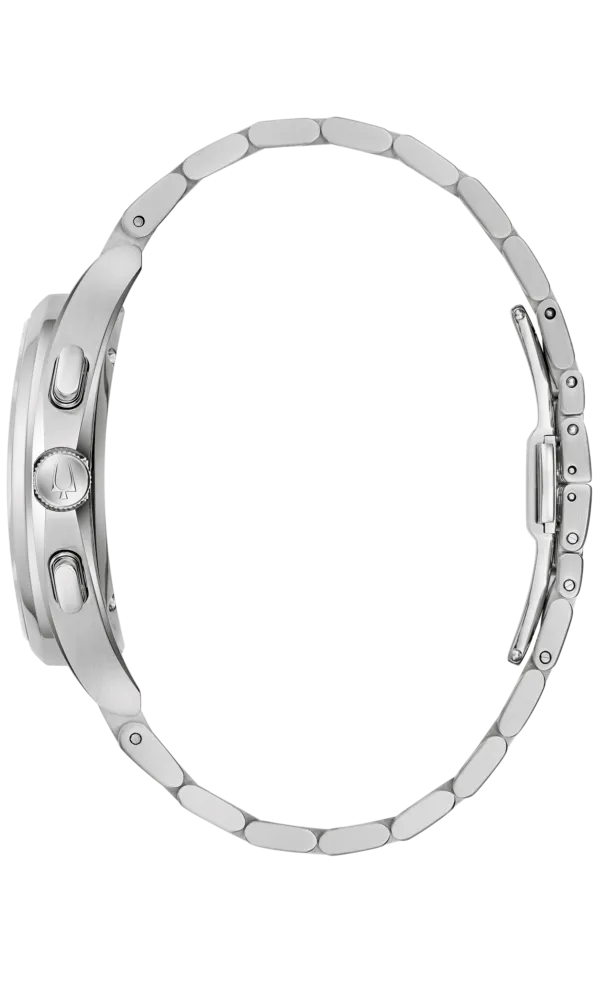 BULOVA 96A301 Uhr, Herren, Chrono, Edelstahl CURV