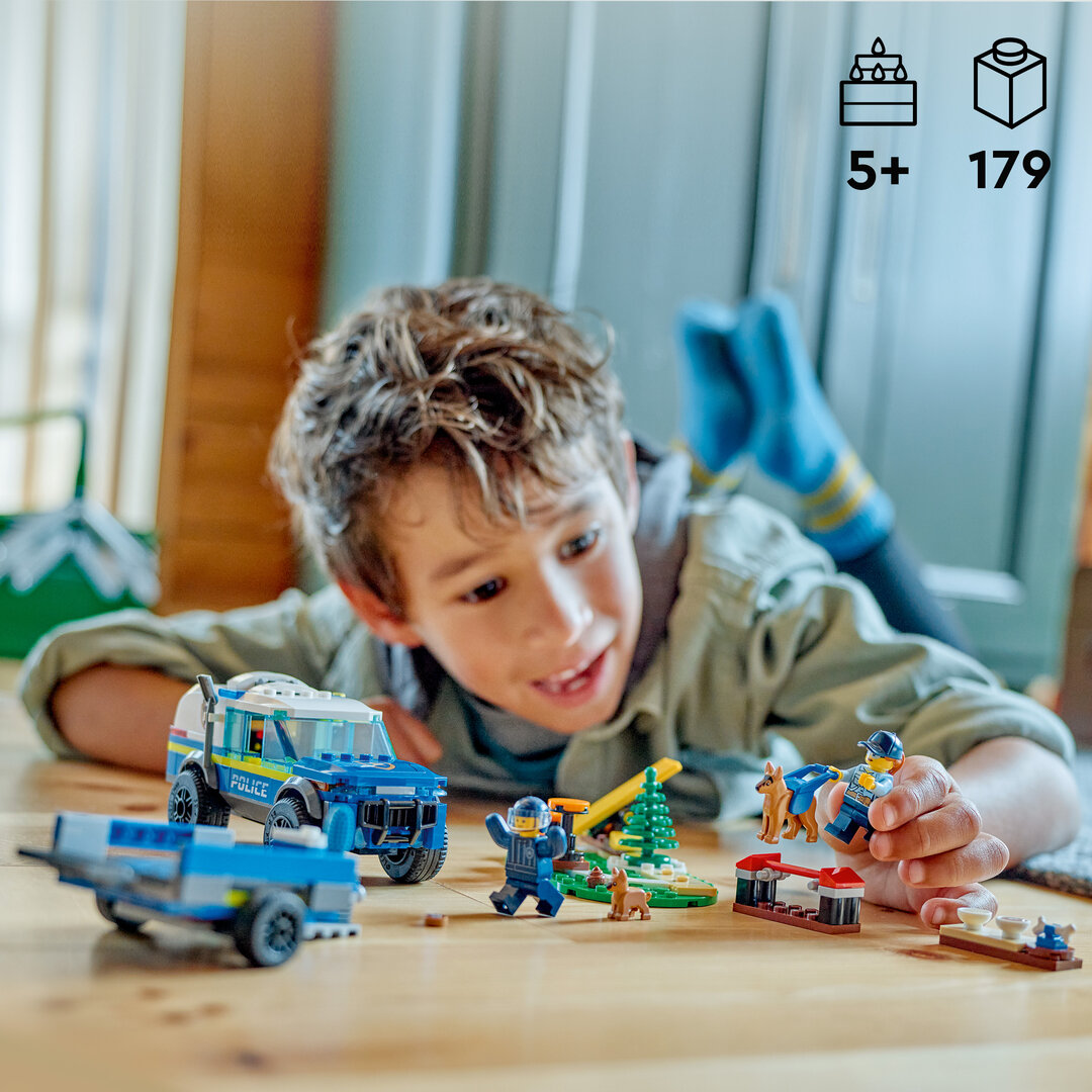 LEGO® City Mobiles Polizeihunde-Training 60369 Spielzeug, Person, Maschine, Rad